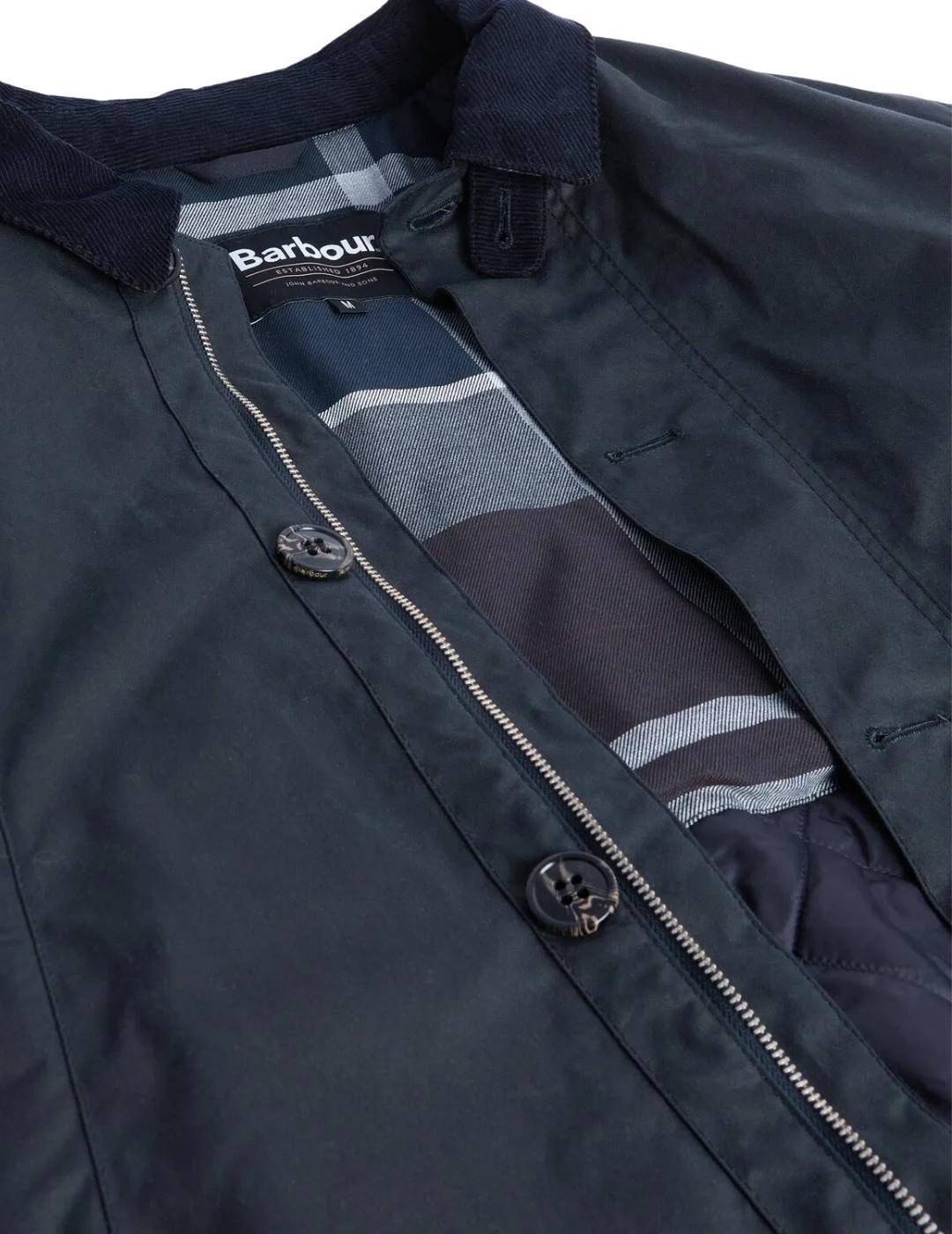 Barbour Chaqueta Wax Mac Azul marino
