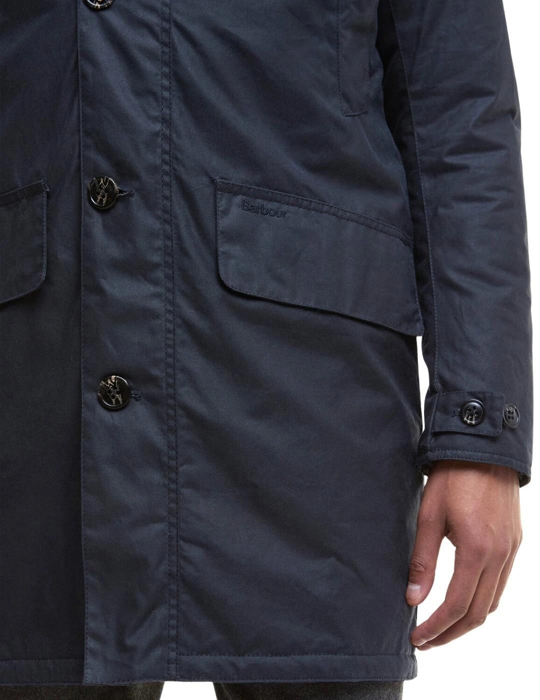 Barbour Chaqueta Wax Mac Azul marino