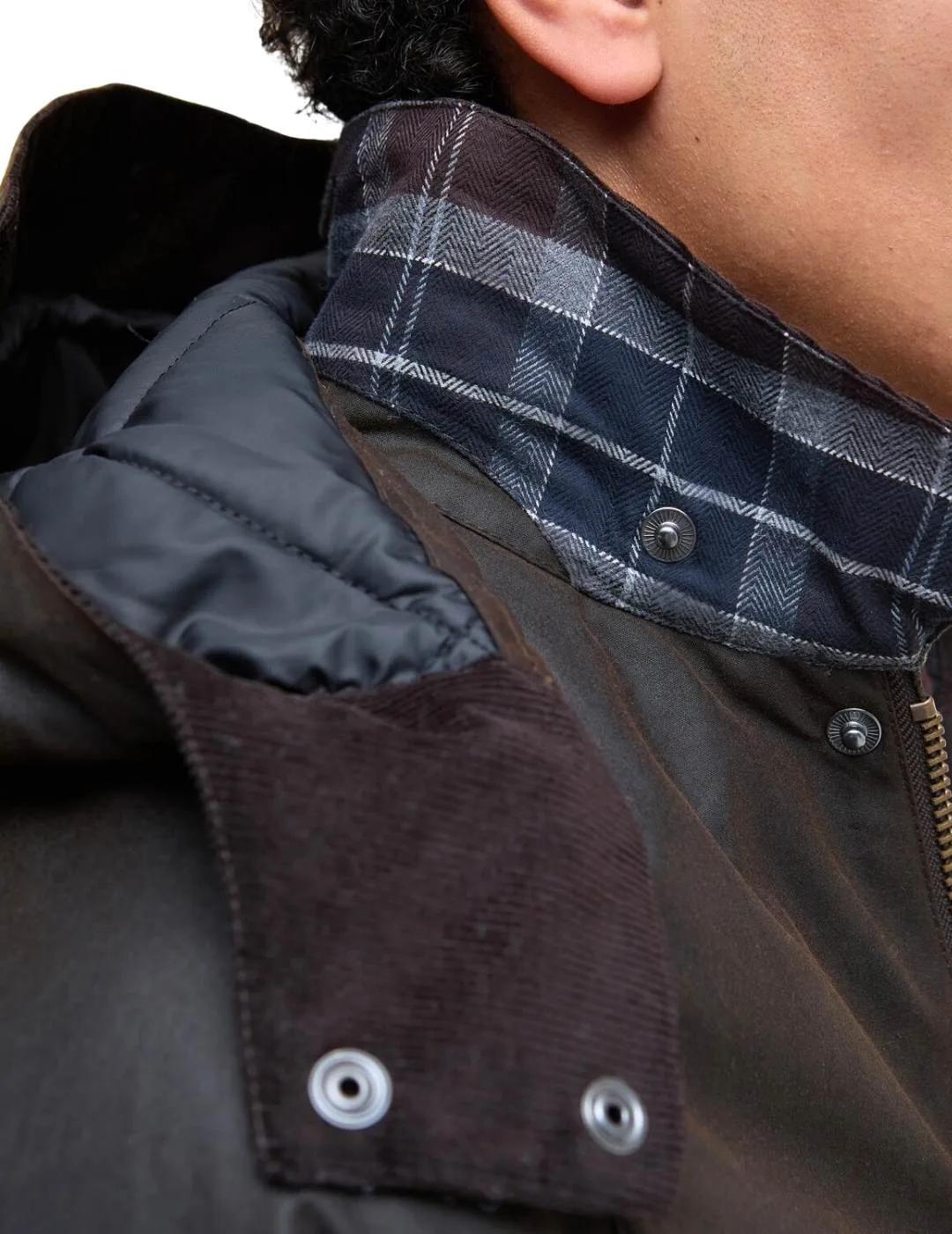 Barbour Chaqueta Modern Beaufort Wax Marrón oscuro