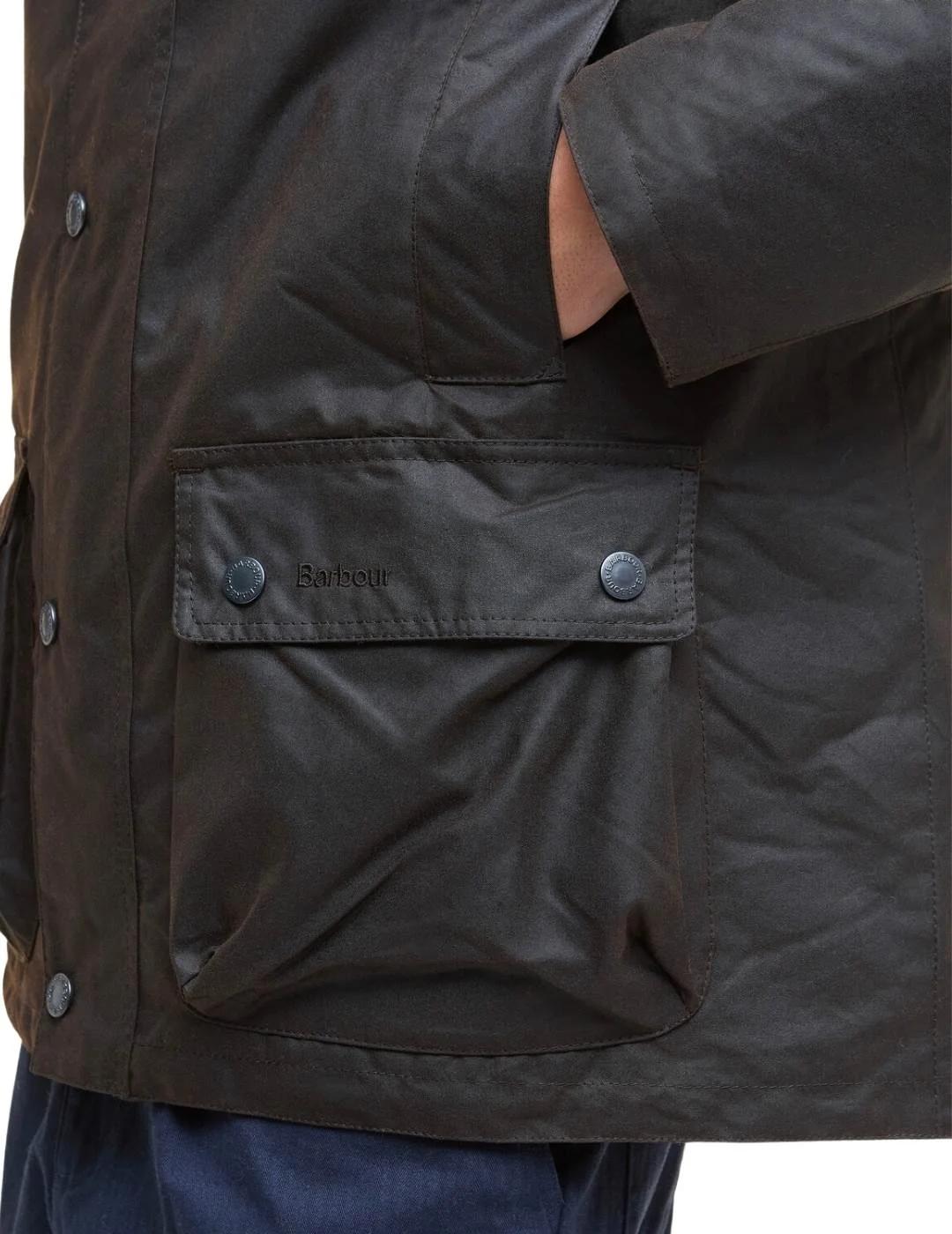 Barbour Chaqueta Modern Beaufort Wax Marrón oscuro
