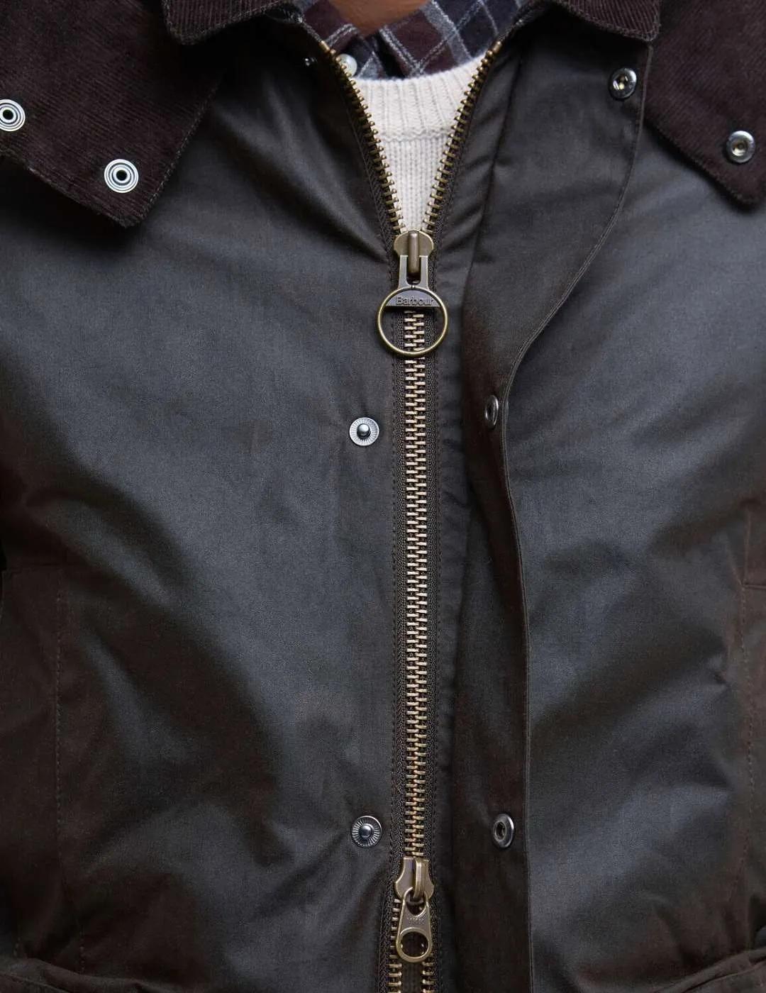 Barbour Chaqueta Modern Beaufort Wax Marrón oscuro