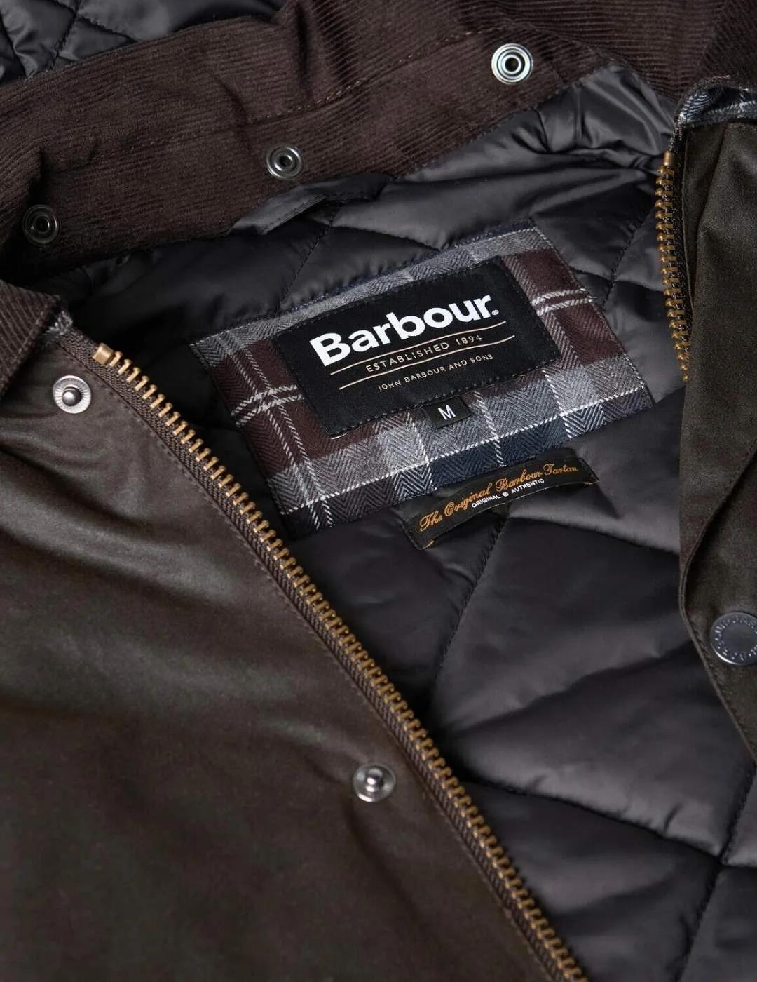 Barbour Chaqueta Modern Beaufort Wax Marrón oscuro