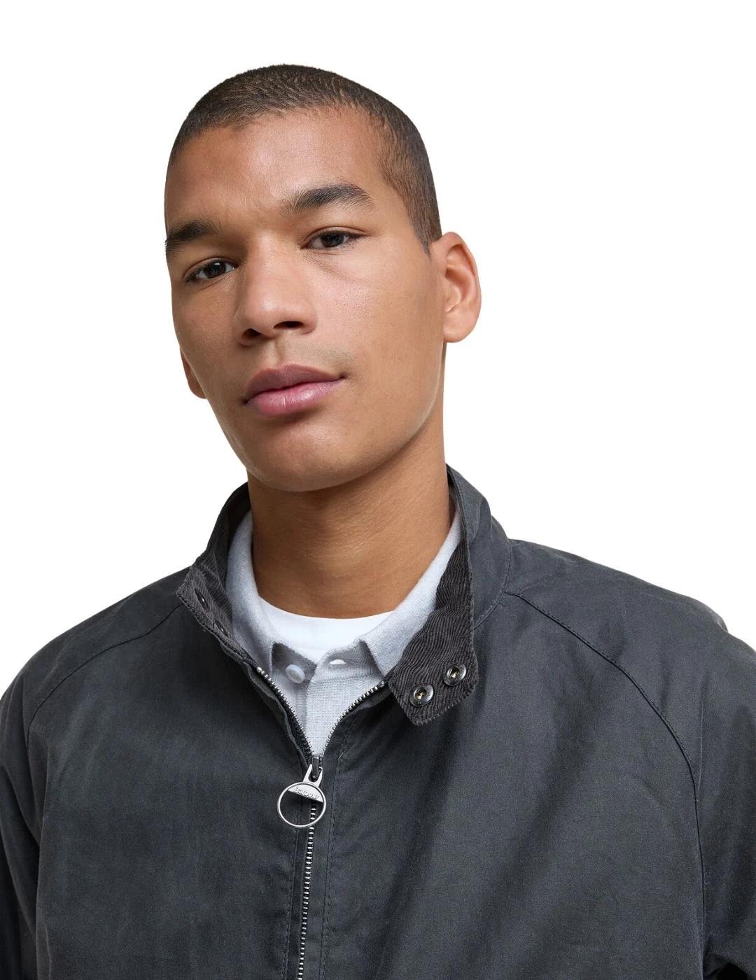 Barbour Chaqueta Modern Royston Wax Gris oscuro