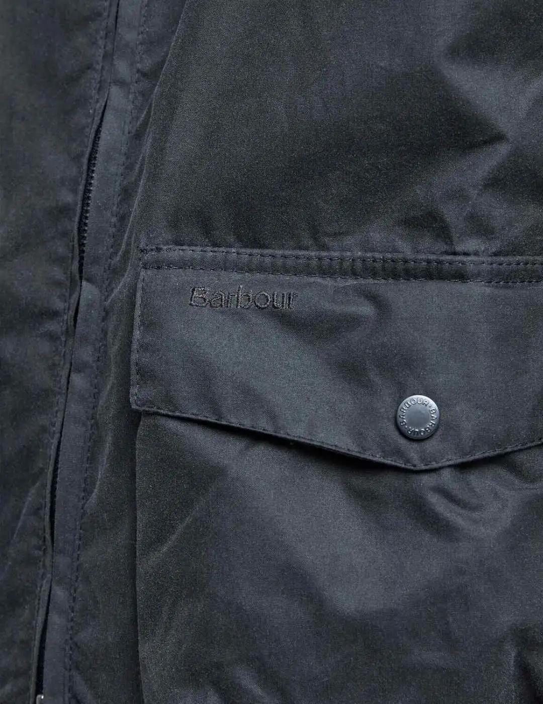 Barbour Chaqueta Modern Royston Wax Gris oscuro