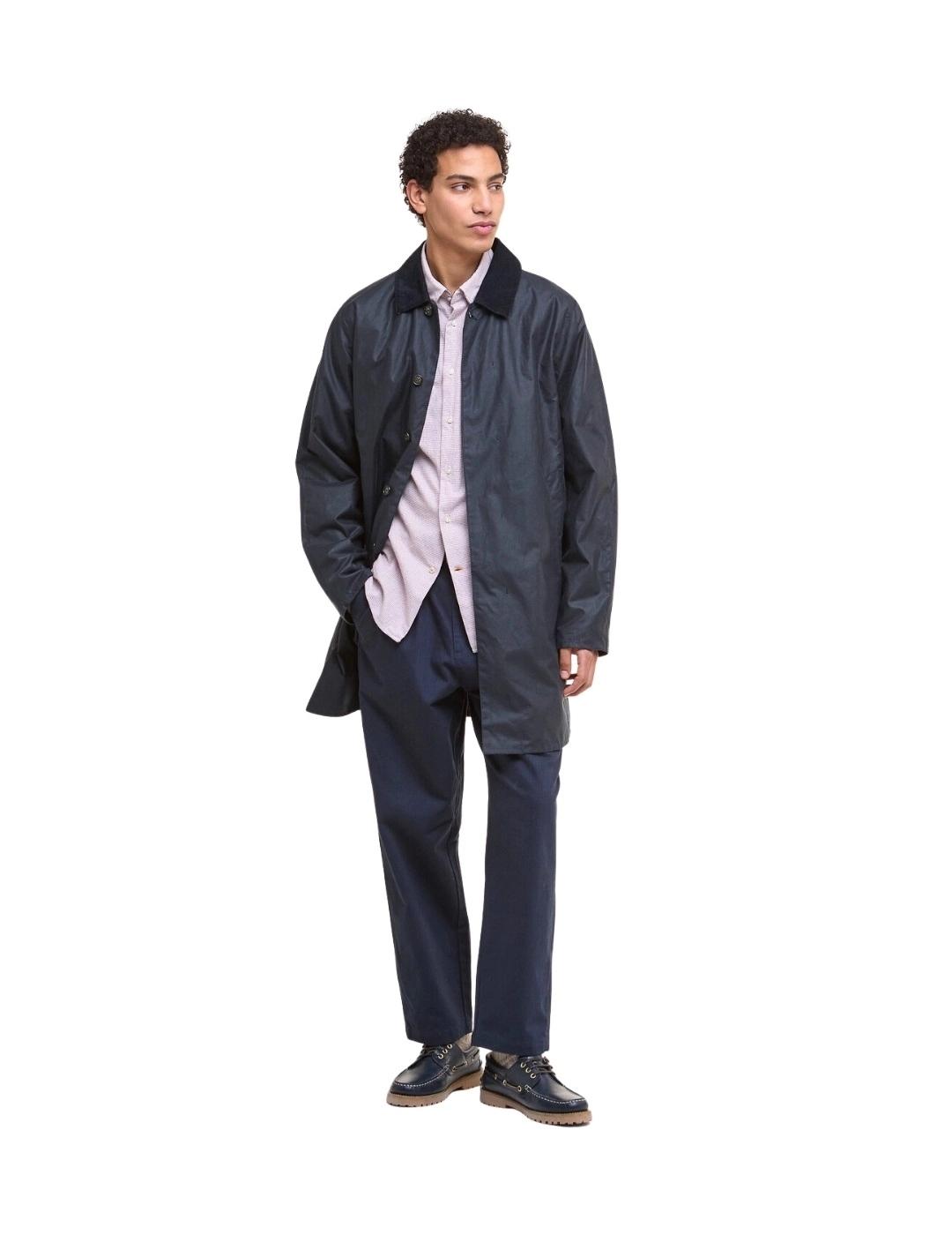 Barbour Chaqueta Lorden Wax Mac Azul marino