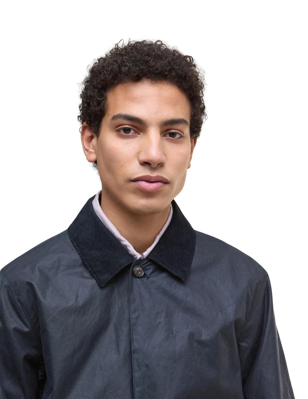 Barbour Chaqueta Lorden Wax Mac Azul marino