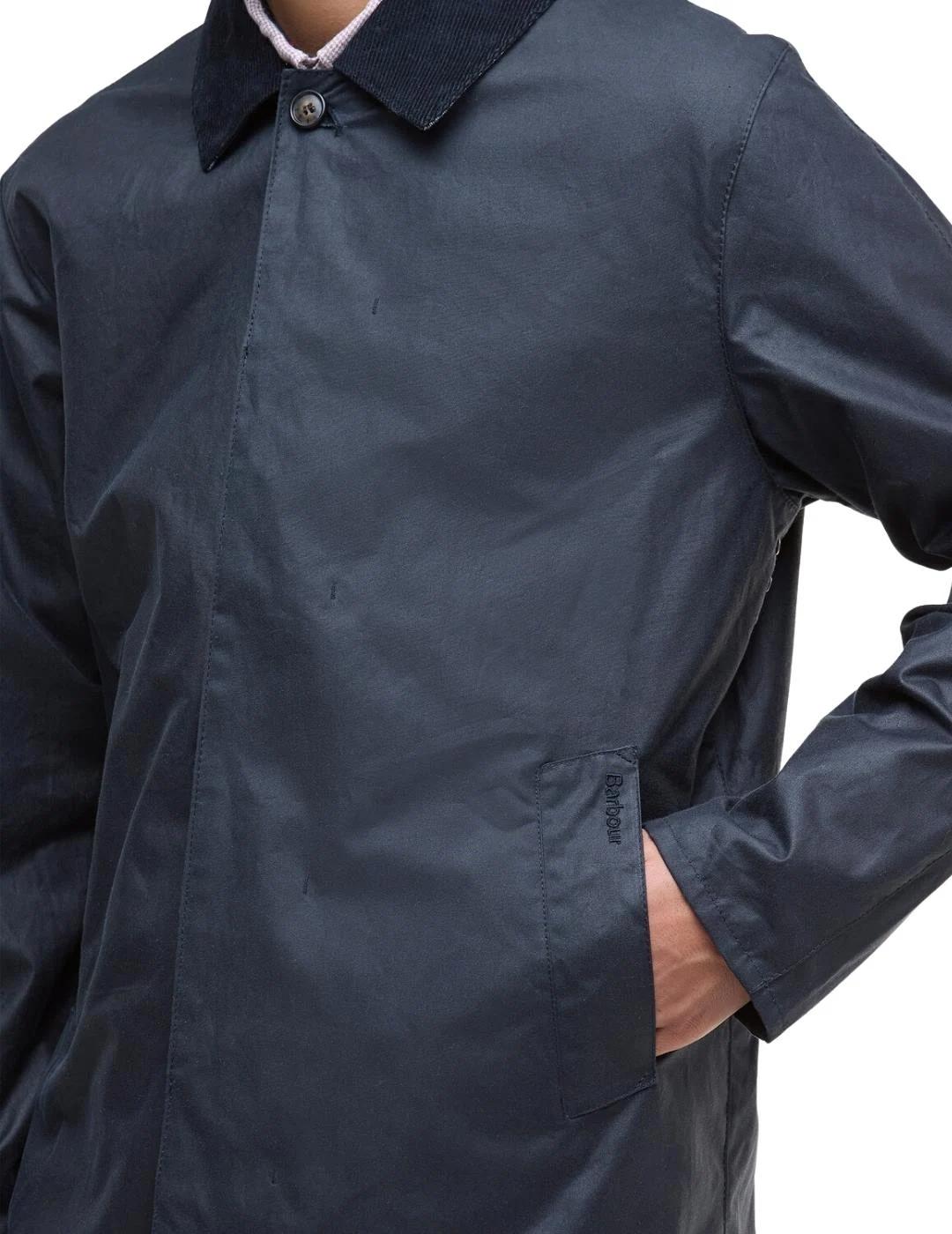 Barbour Chaqueta Lorden Wax Mac Azul marino