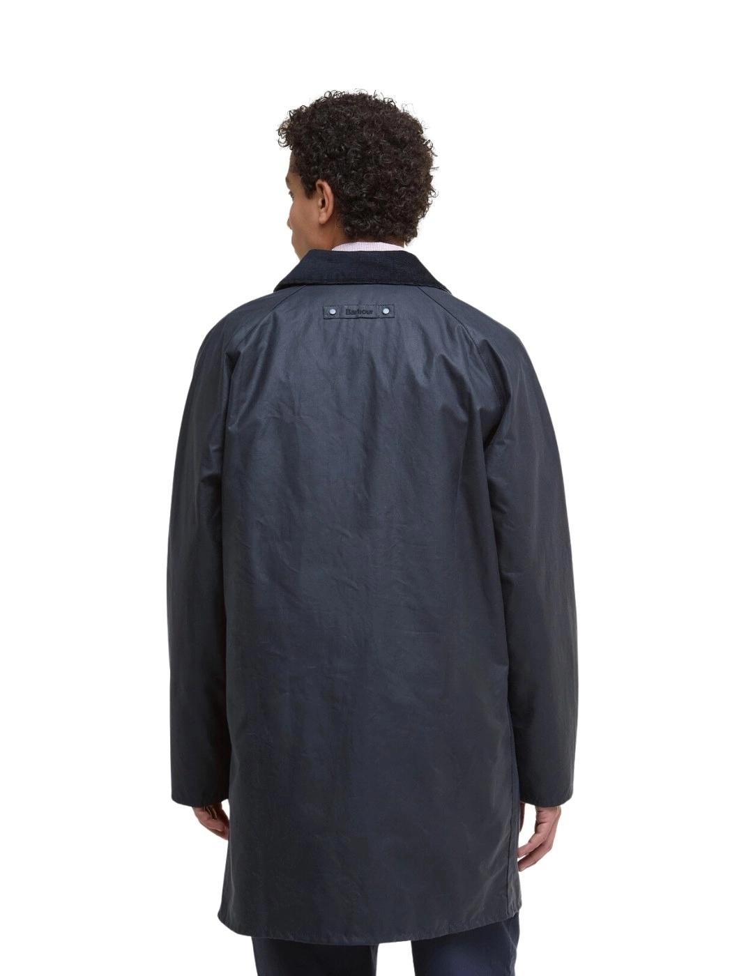 Barbour Chaqueta Lorden Wax Mac Azul marino