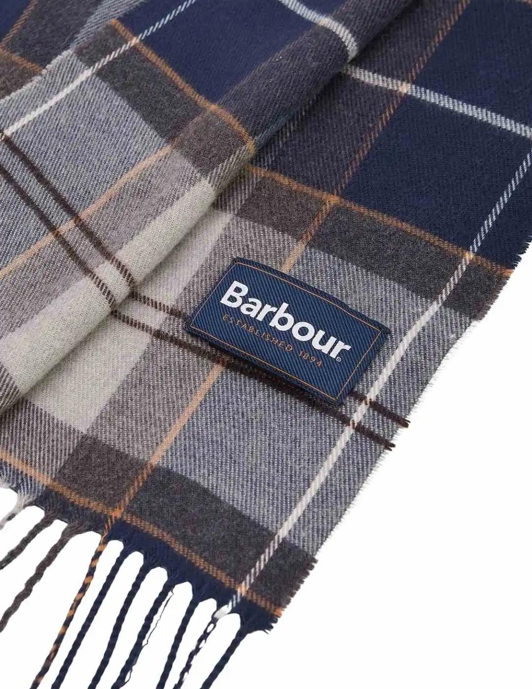 Barbour Bufanda Galingale Tartan Azul y gris