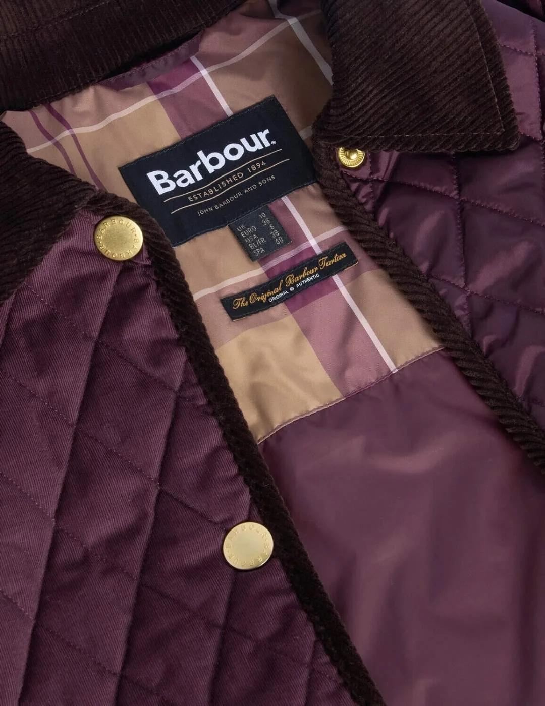 Barbour Chaqueta Marla Quilted Granate
