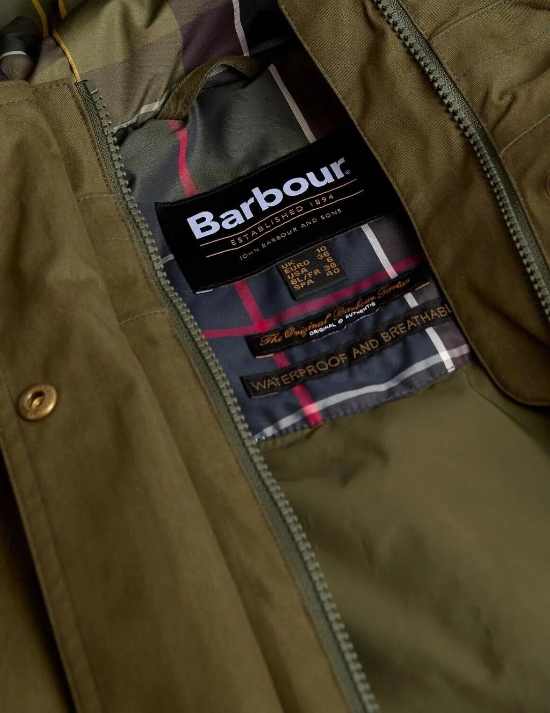 Barbour Chaqueta Bamburgh Waterproof Verde