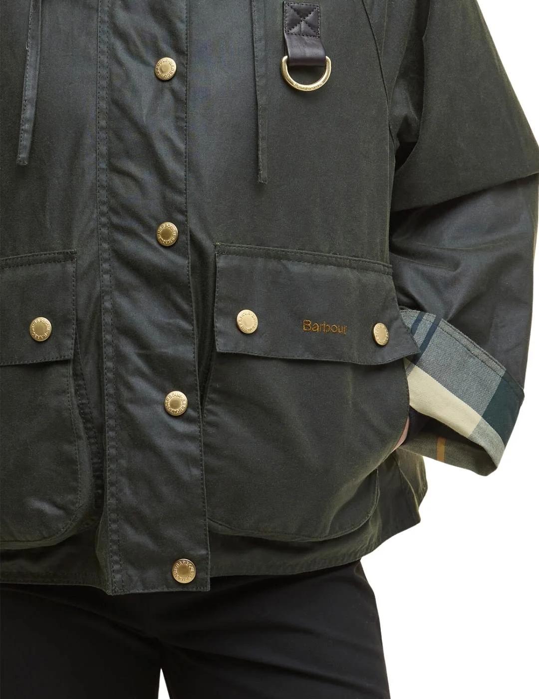 Barbour Chaqueta Reighton Wax Verde