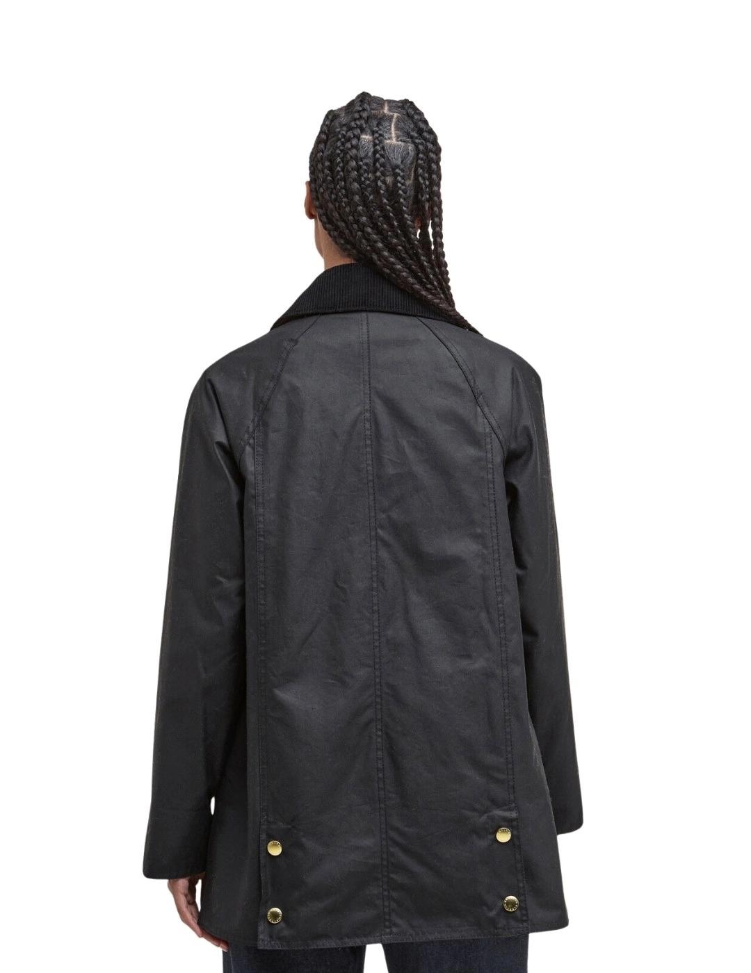 Barbour Chaqueta Modern Beadnell Wax Negro