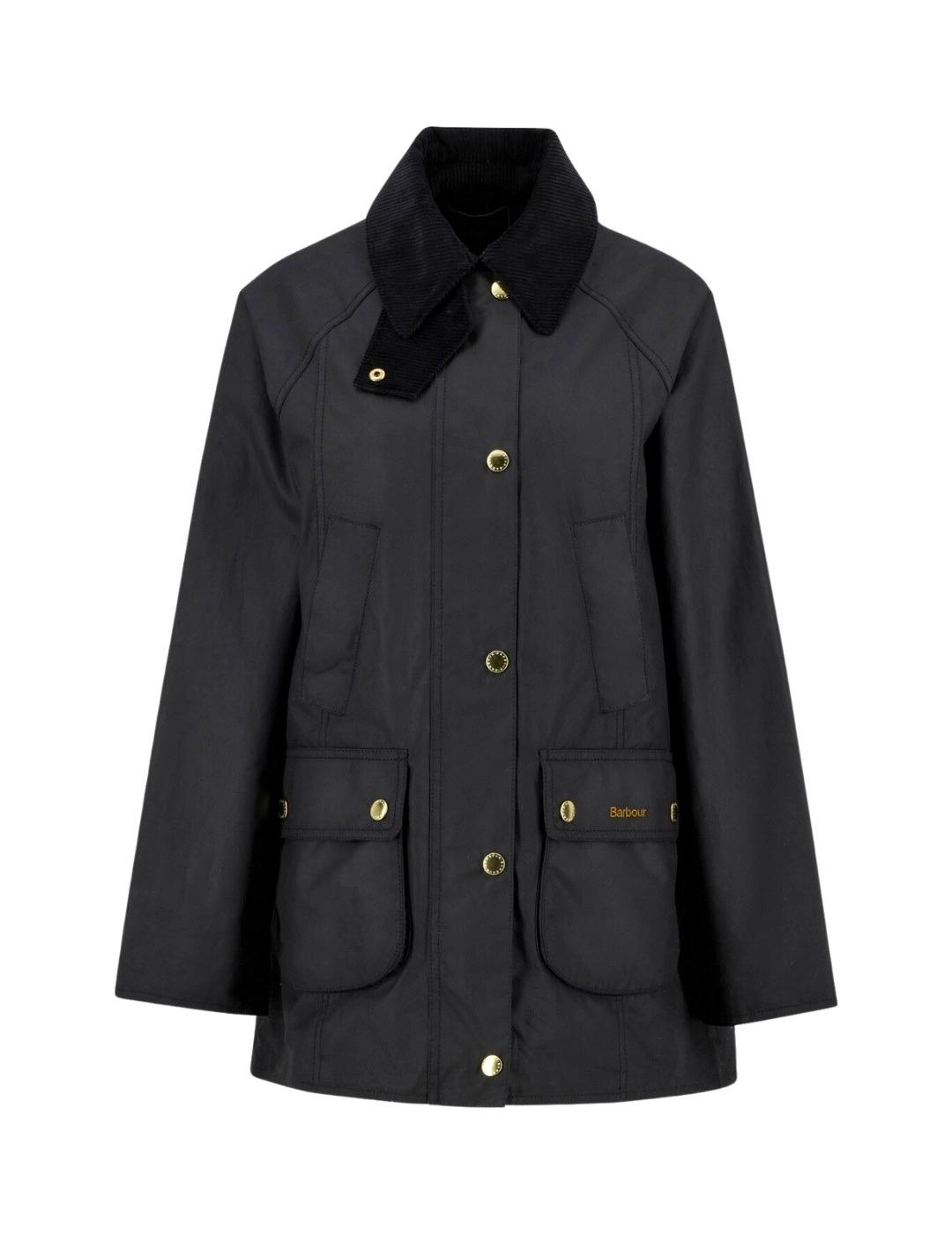 Barbour Chaqueta Modern Beadnell Wax Negro