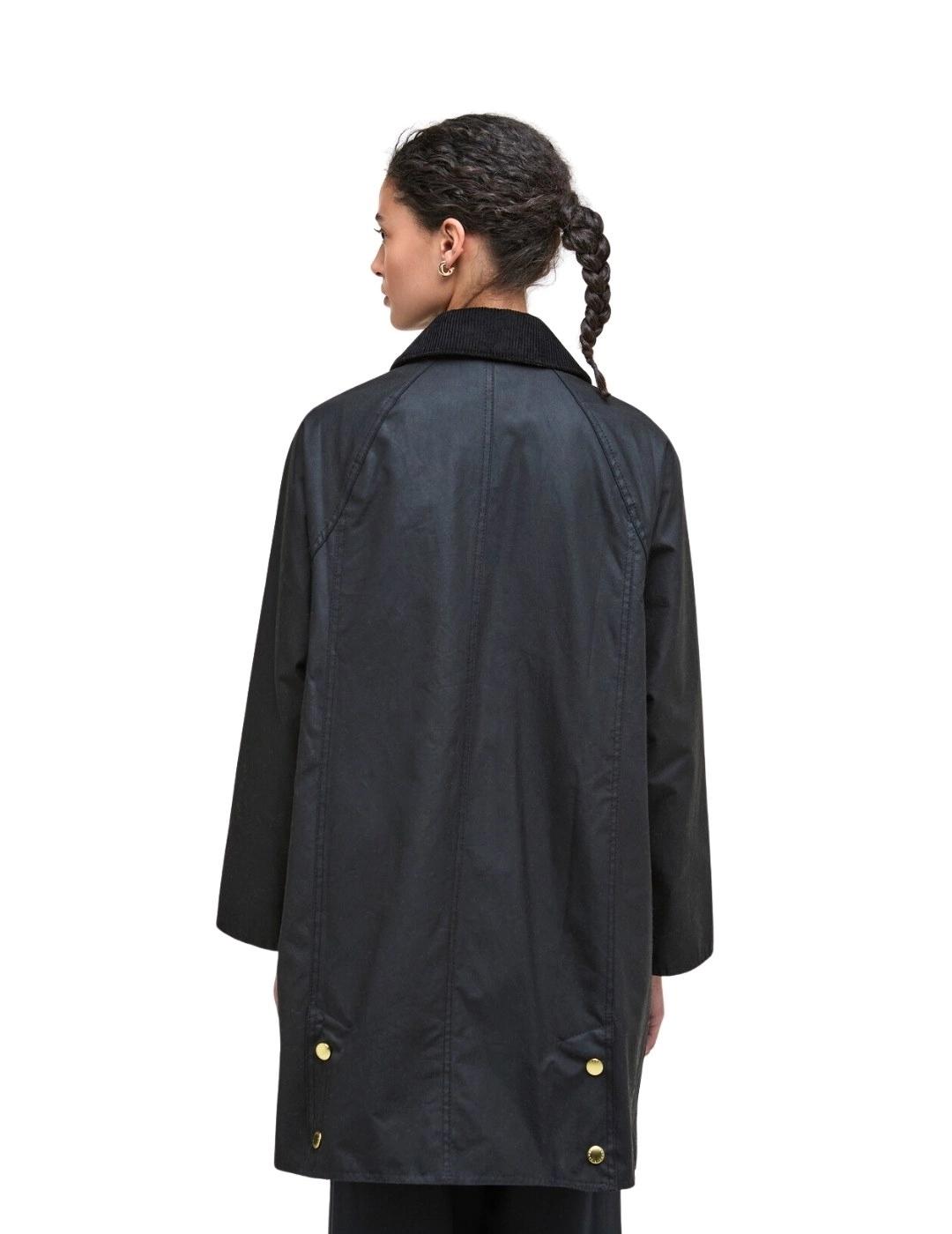 Barbour Chaqueta Long Beadnell Wax Jacket Negro