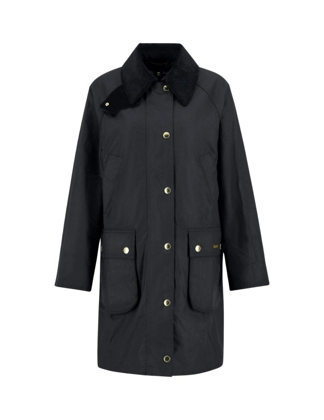Barbour Chaqueta Long Beadnell Wax Jacket Negro