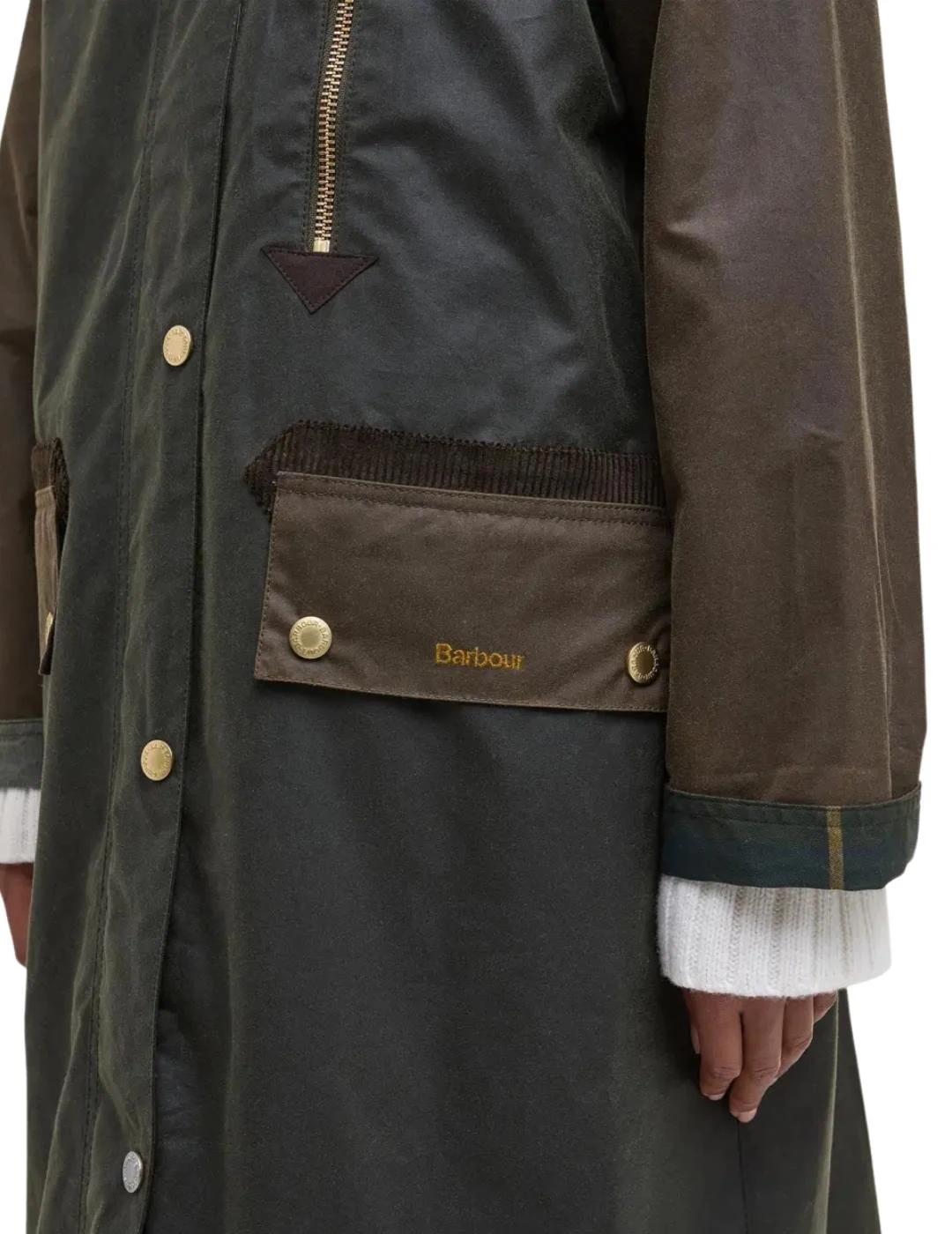 Barbour Chaqueta Evette Wax Verde