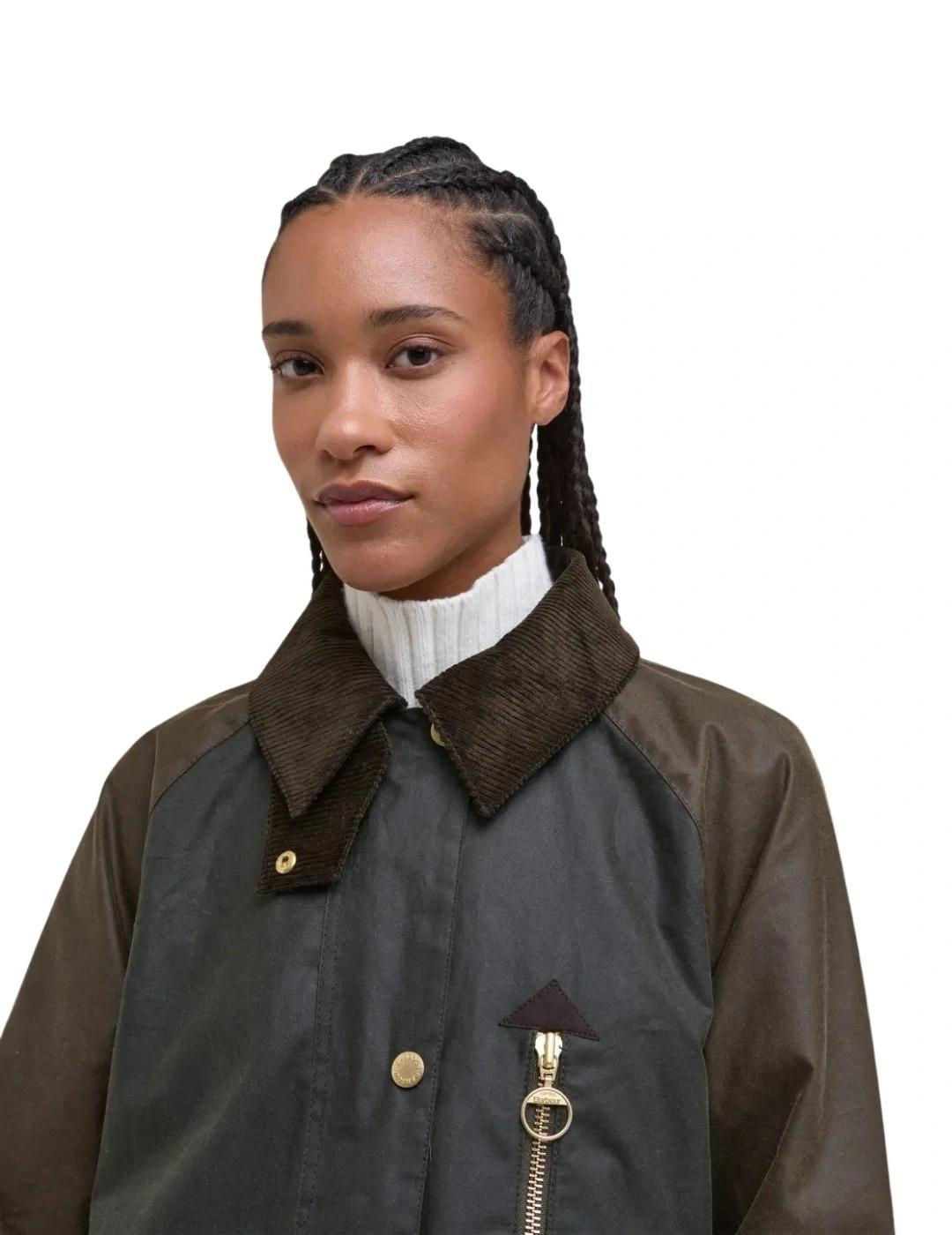 Barbour Chaqueta Evette Wax Verde