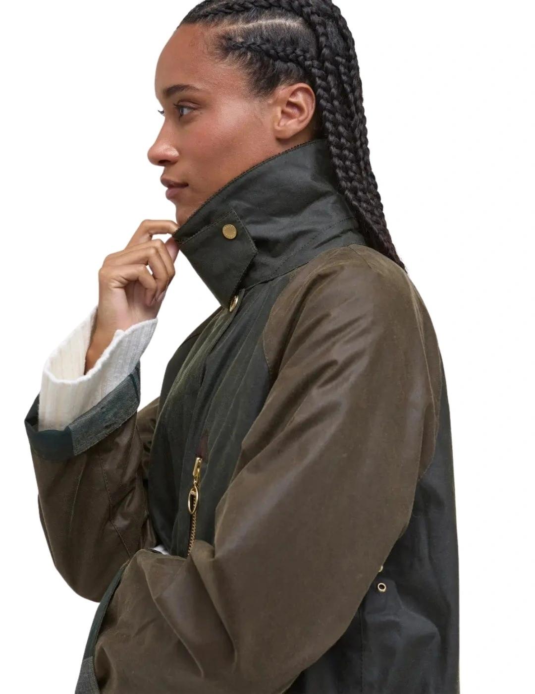 Barbour Chaqueta Evette Wax Verde