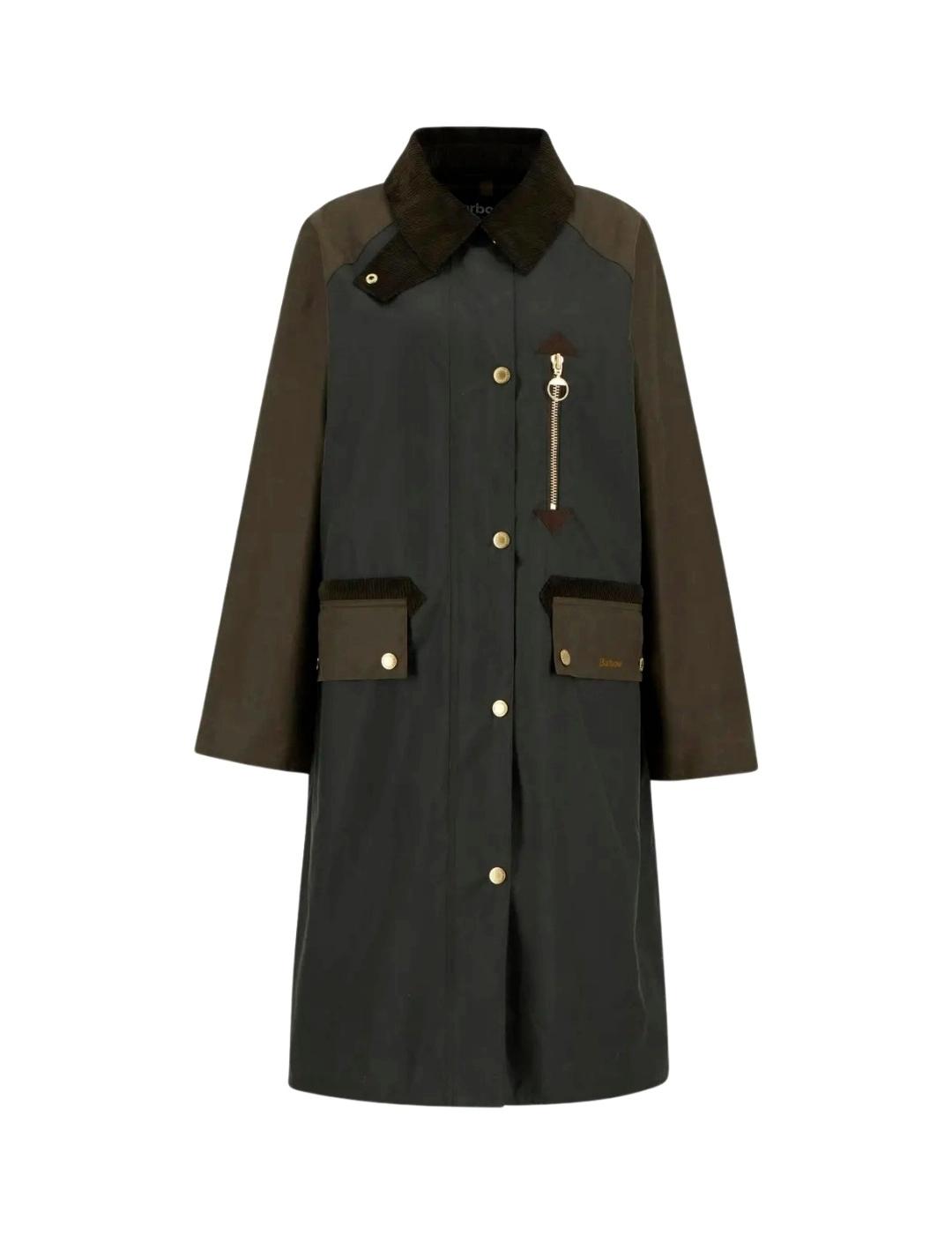 Barbour Chaqueta Evette Wax Verde