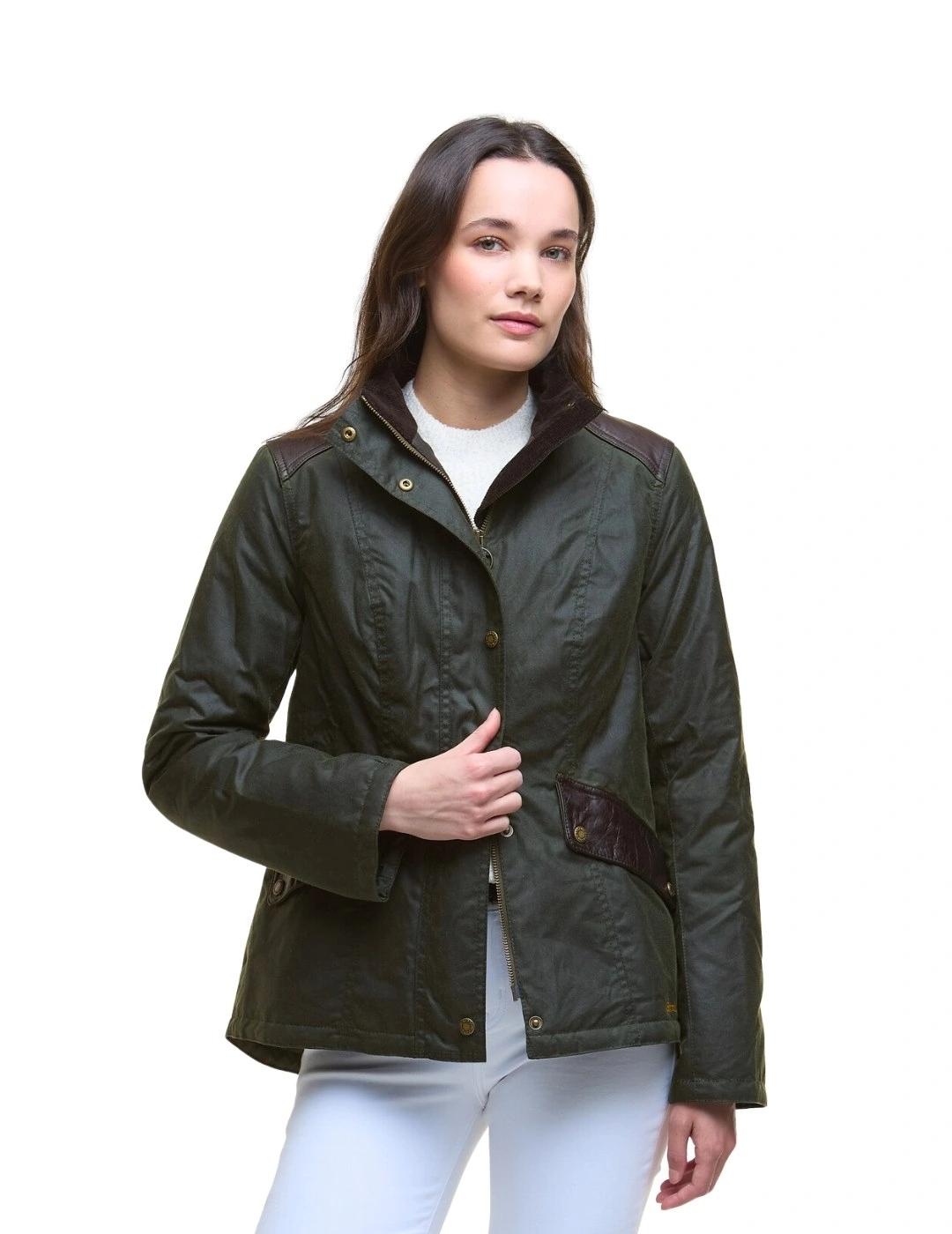 Barbour Chaqueta Fern Wax Verde oscuro