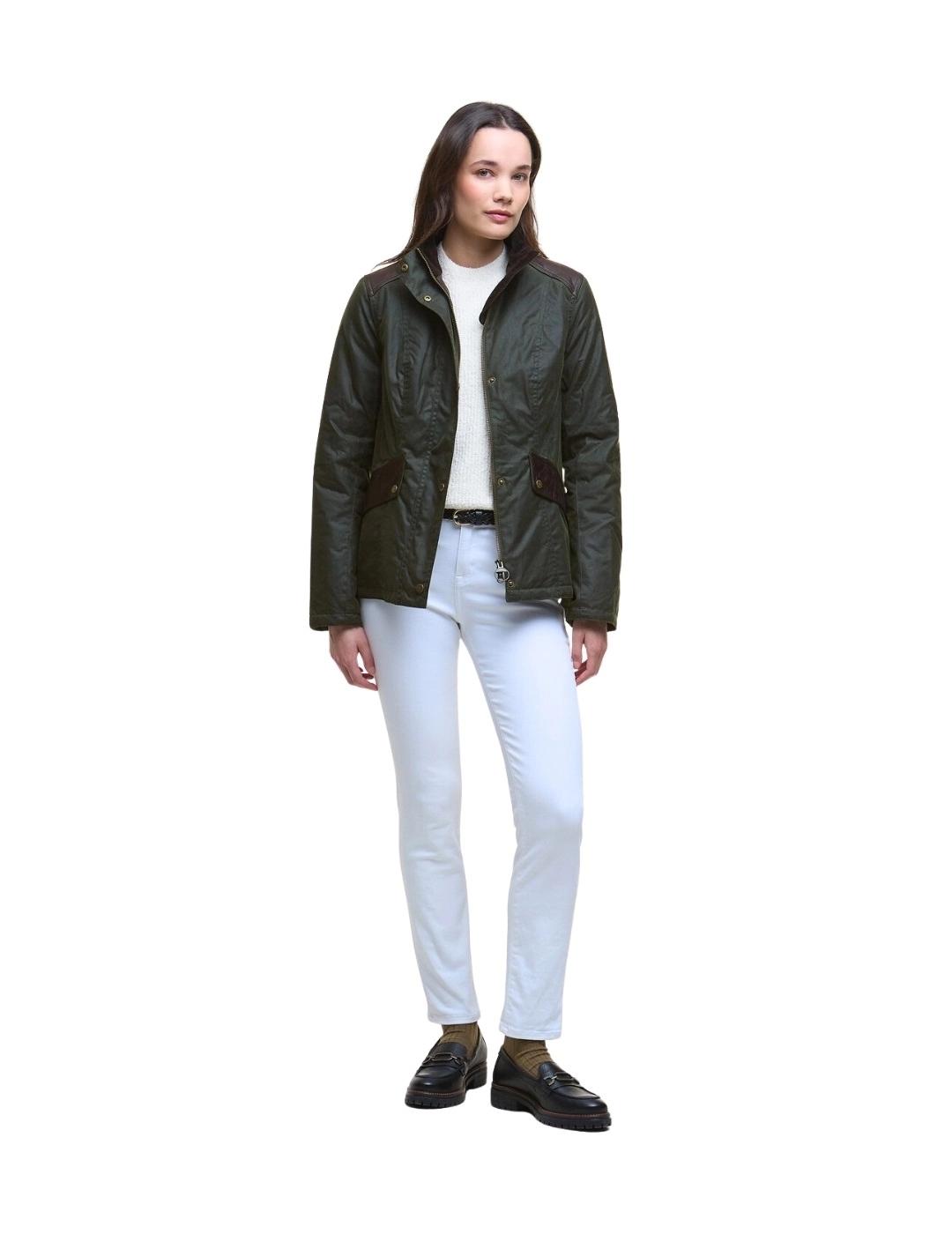 Barbour Chaqueta Fern Wax Verde oscuro