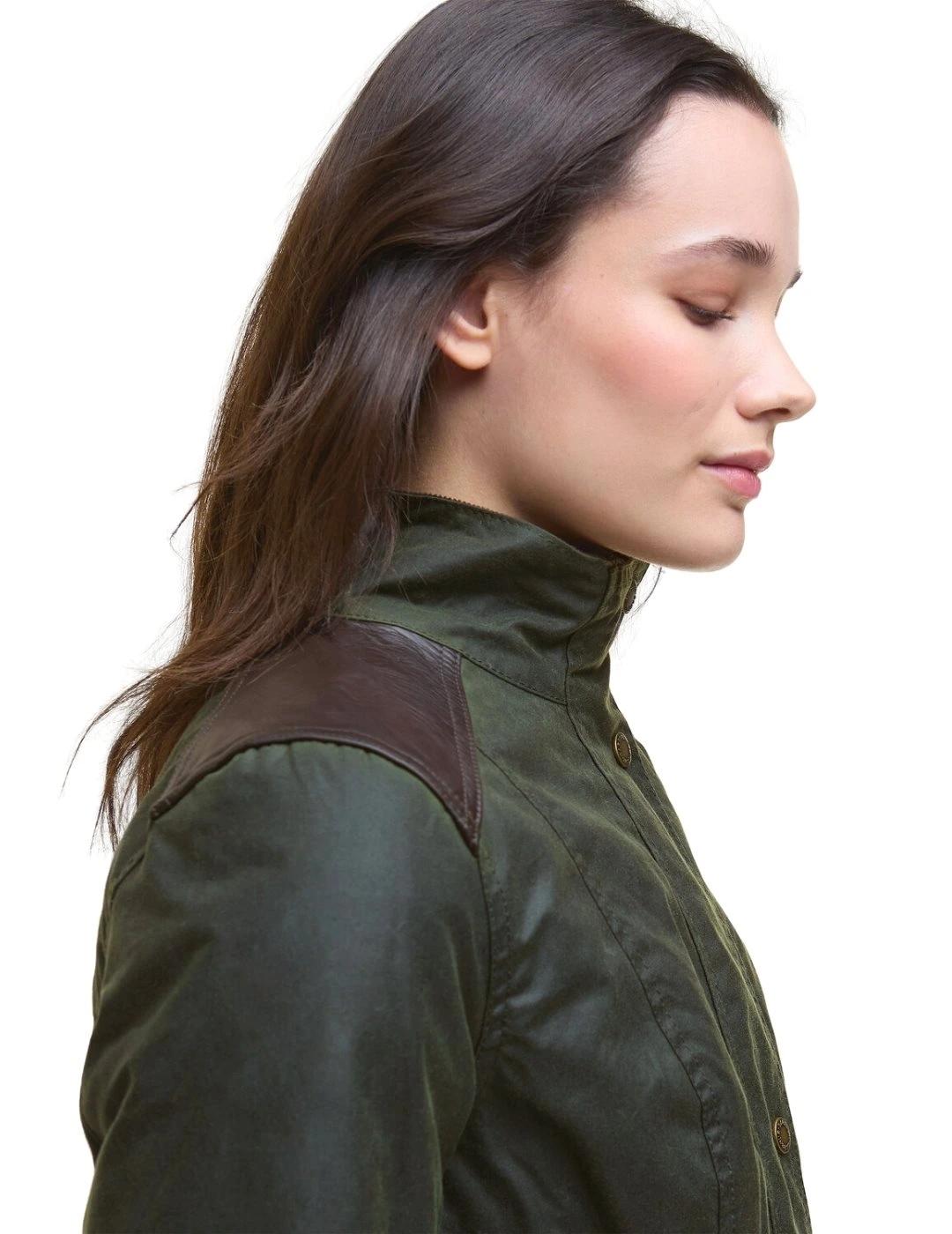 Barbour Chaqueta Fern Wax Verde oscuro