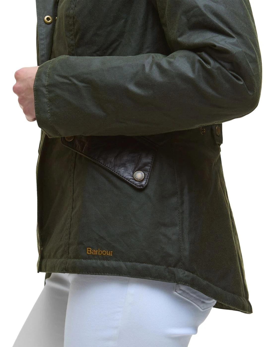 Barbour Chaqueta Fern Wax Verde oscuro