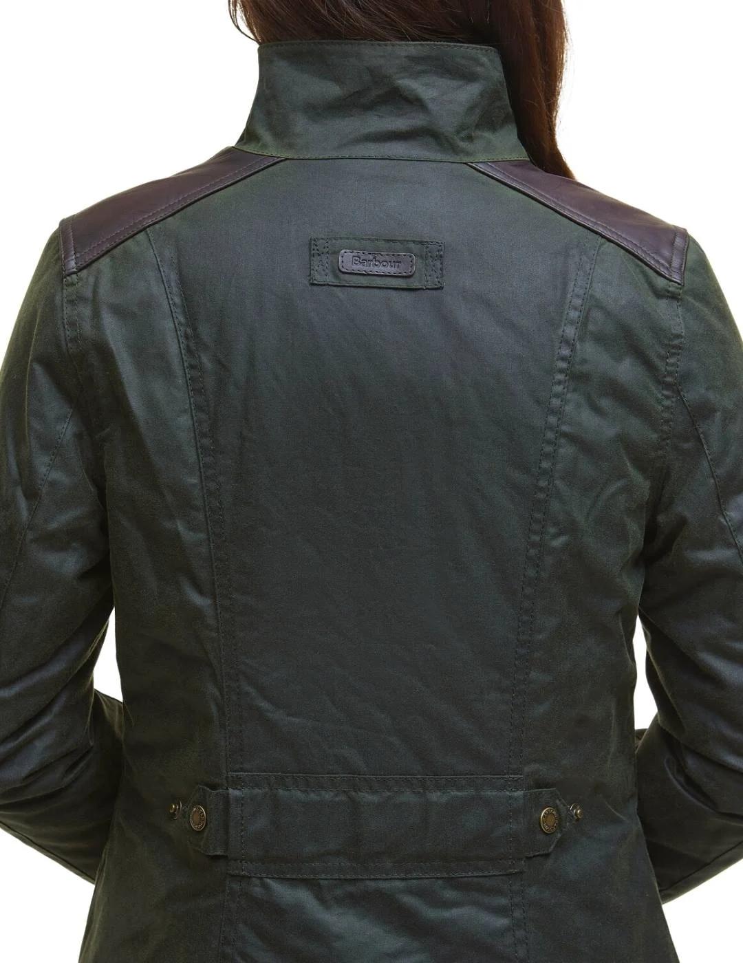 Barbour Chaqueta Fern Wax Verde oscuro