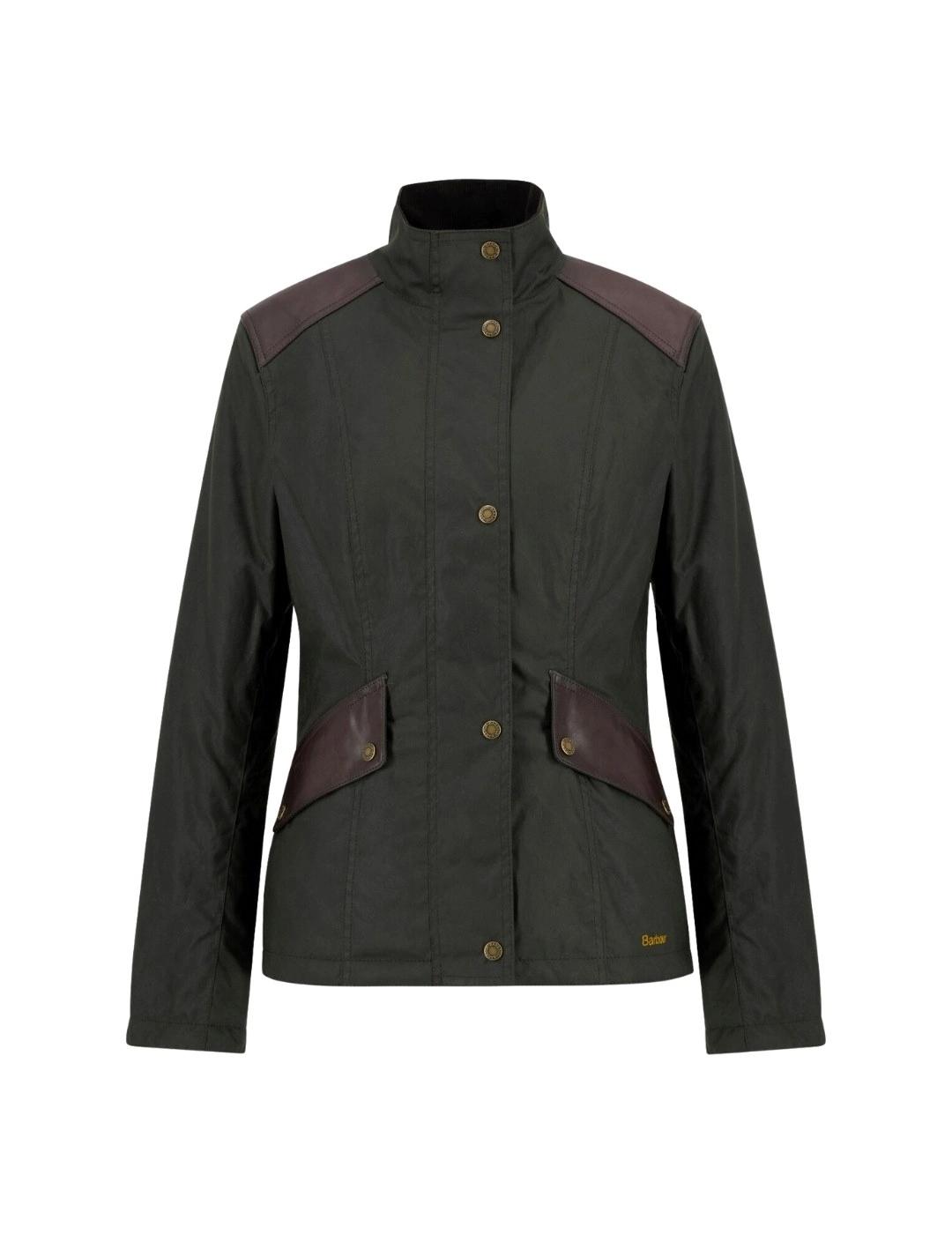 Barbour Chaqueta Fern Wax Verde oscuro