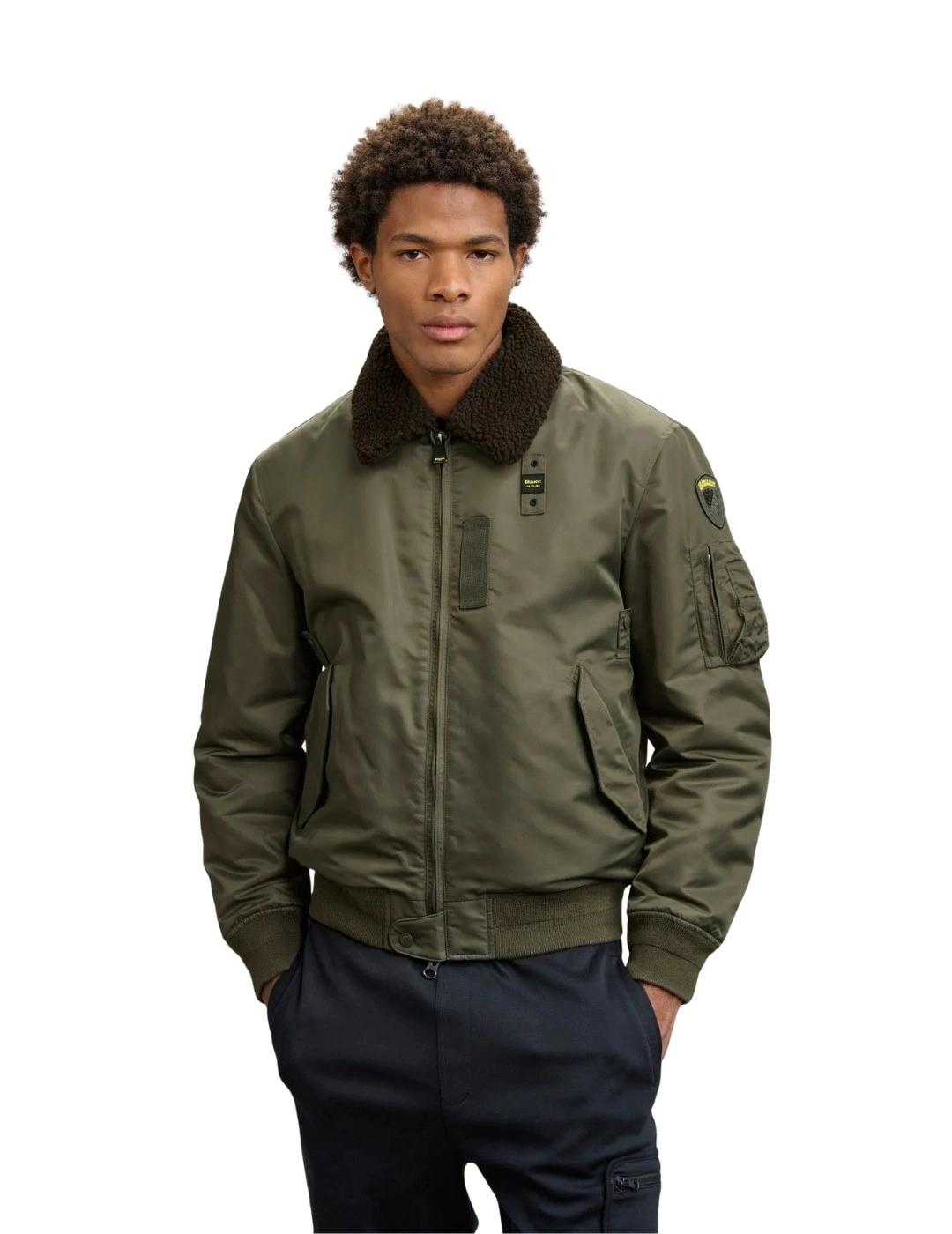 Blauer Cazadora Bomber Marshall Verde bosque