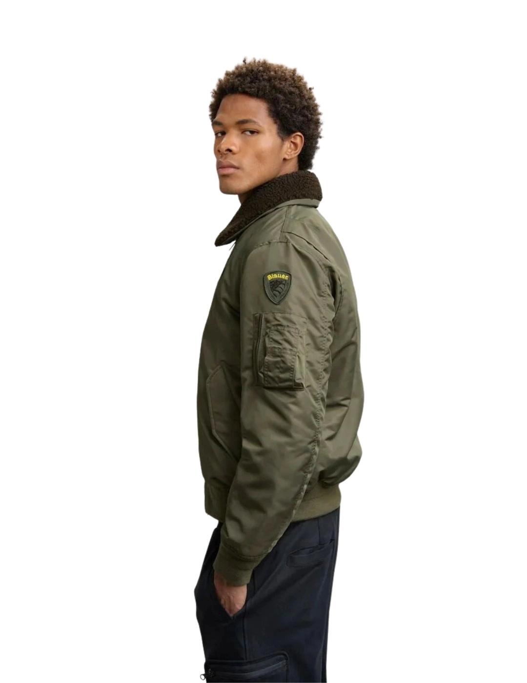 Blauer Cazadora Bomber Marshall Verde bosque