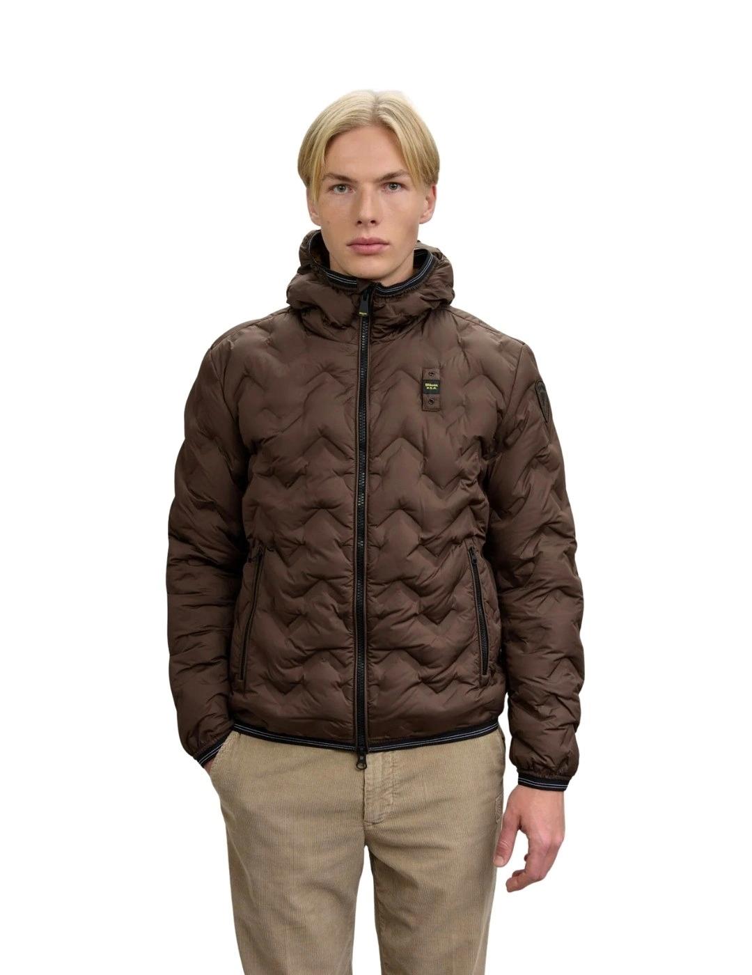 Blauer Plumífero de ángulos Piery Marrón