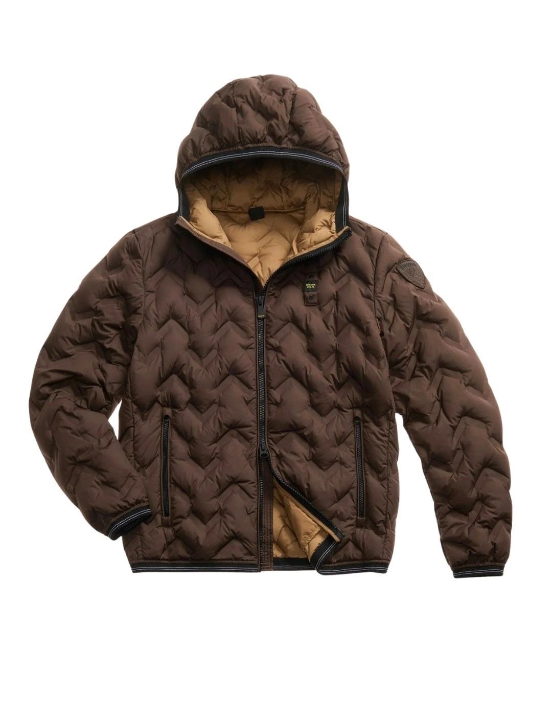 Blauer Plumífero de ángulos Piery Marrón