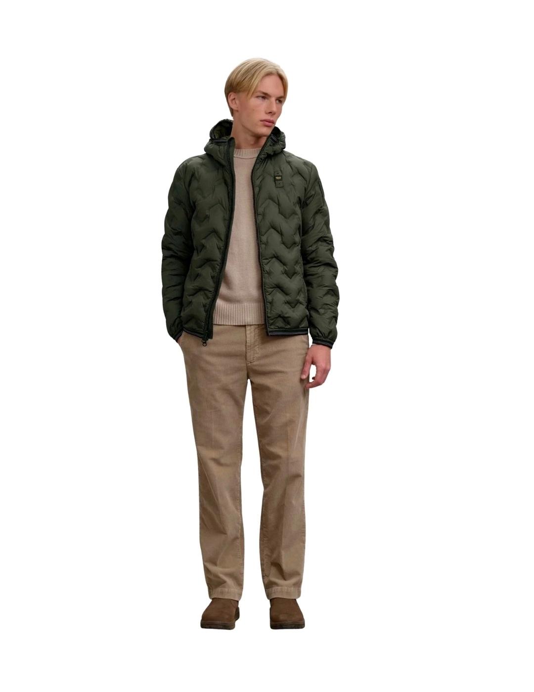 Blauer Plumífero de ángulos Piery Verde