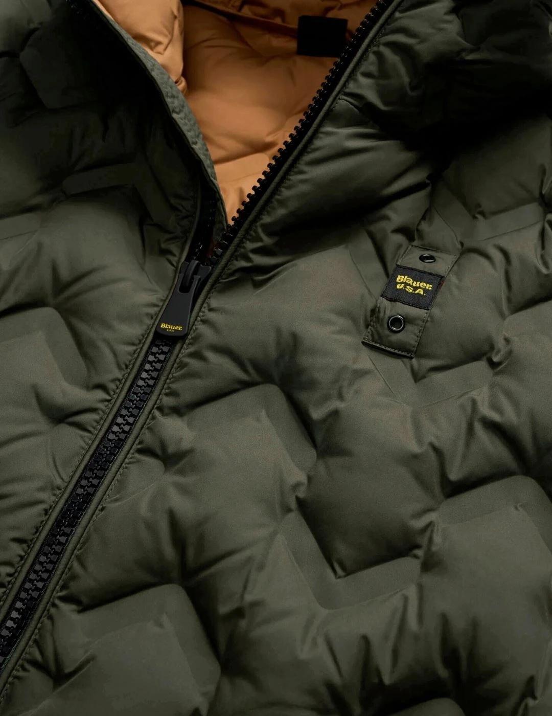 Blauer Plumífero de ángulos Piery Verde