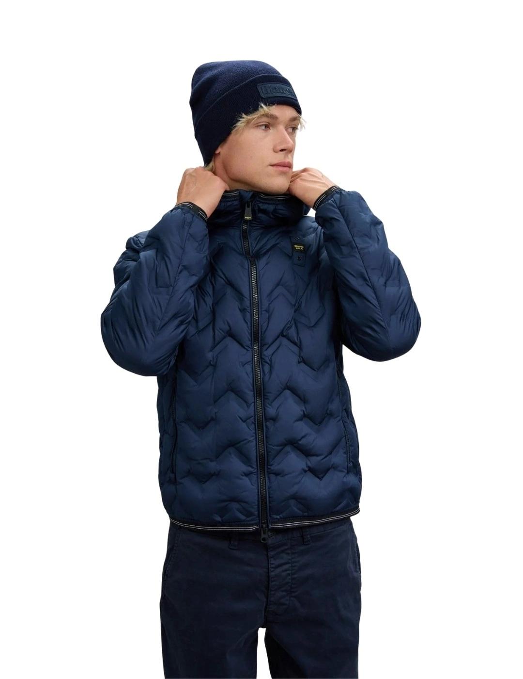 Blauer Plumífero de ángulos Piery Azul