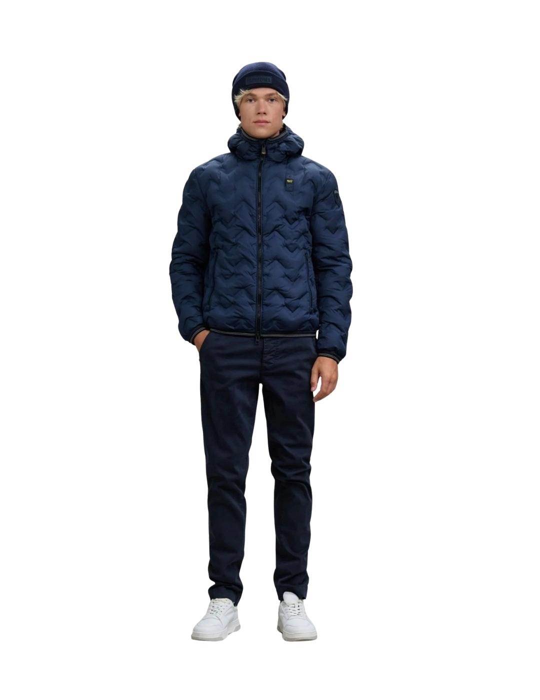 Blauer Plumífero de ángulos Piery Azul