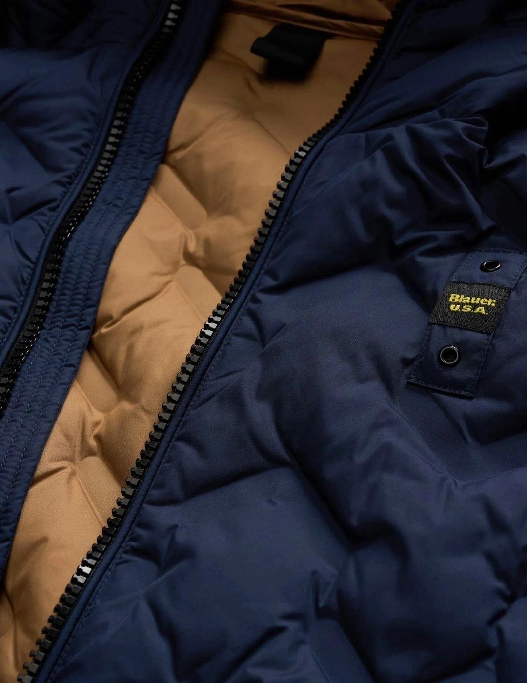 Blauer Plumífero de ángulos Piery Azul