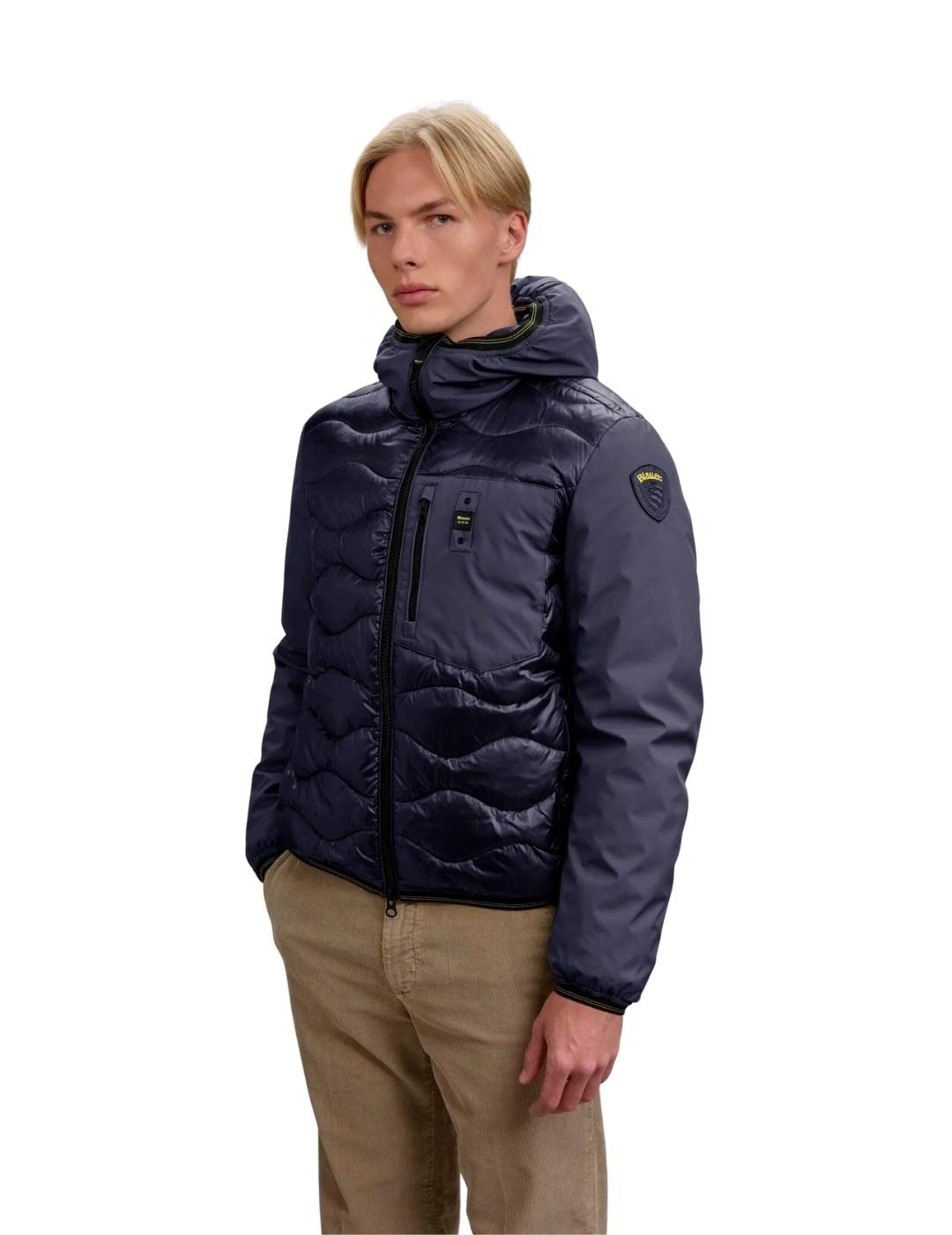 Blauer Plumífero relleno mixto Albert Gris