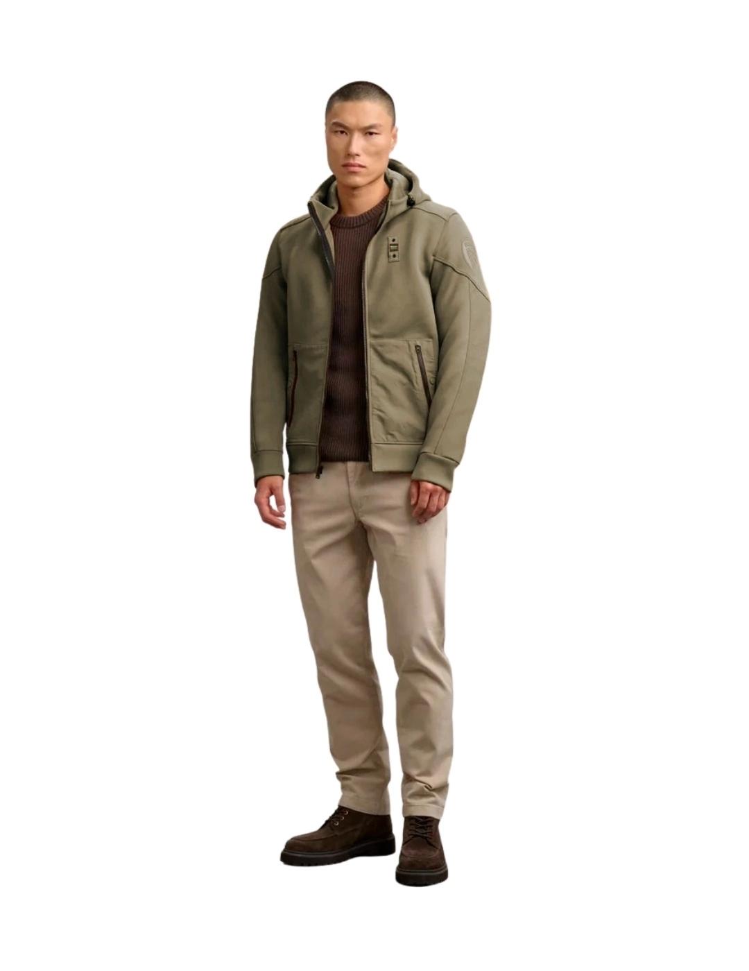 Blauer Sudadera Verde con capucha