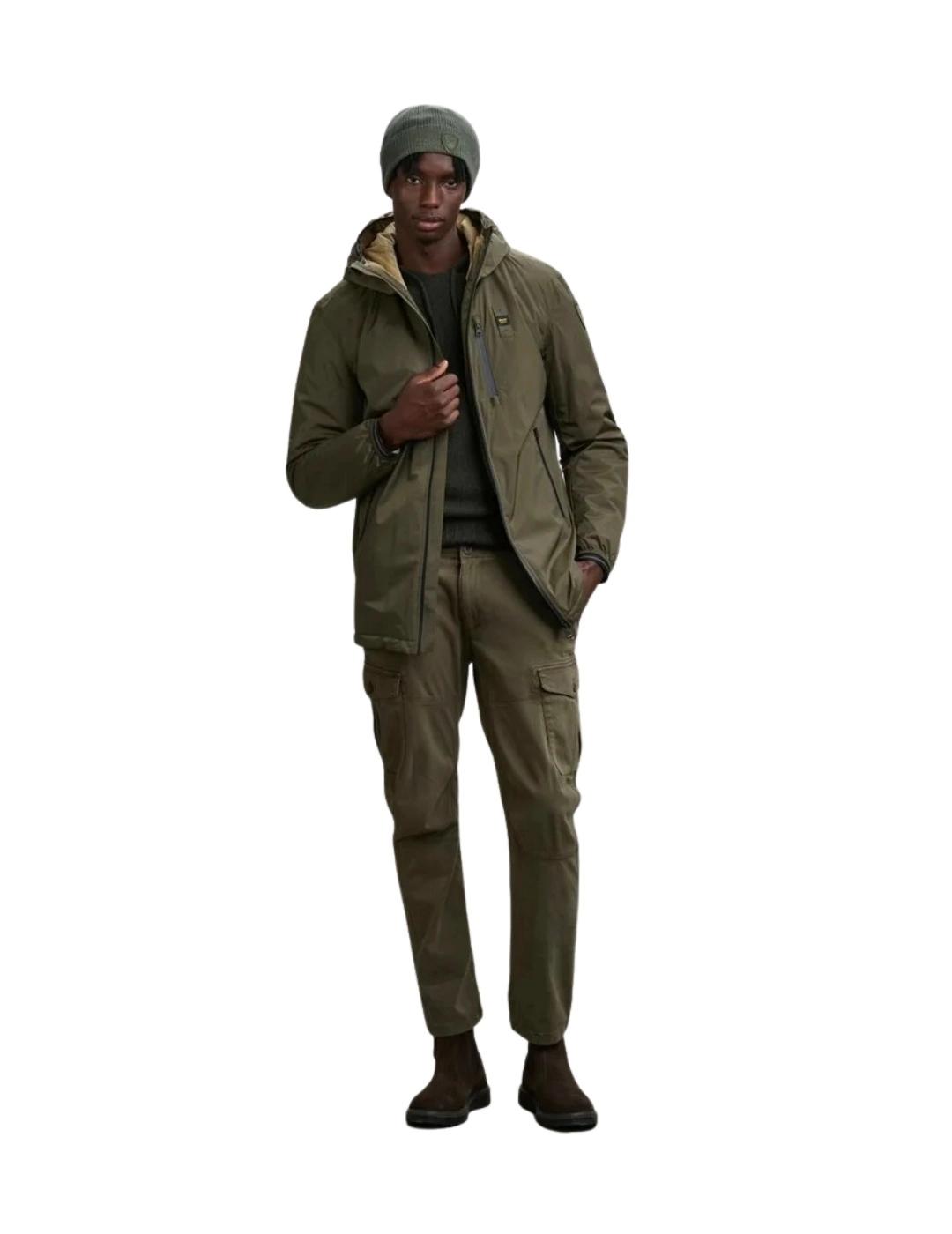 Blauer Parka Impermeabile Jarvis Verde