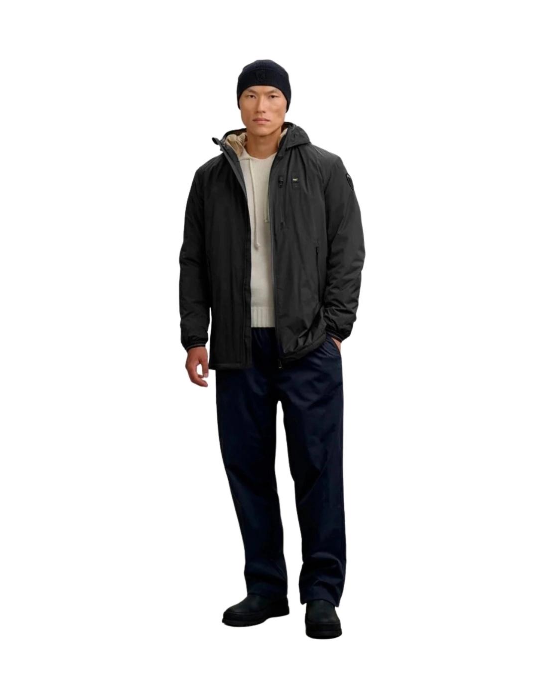 Blauer Parka Impermeabile Jarvis Negra