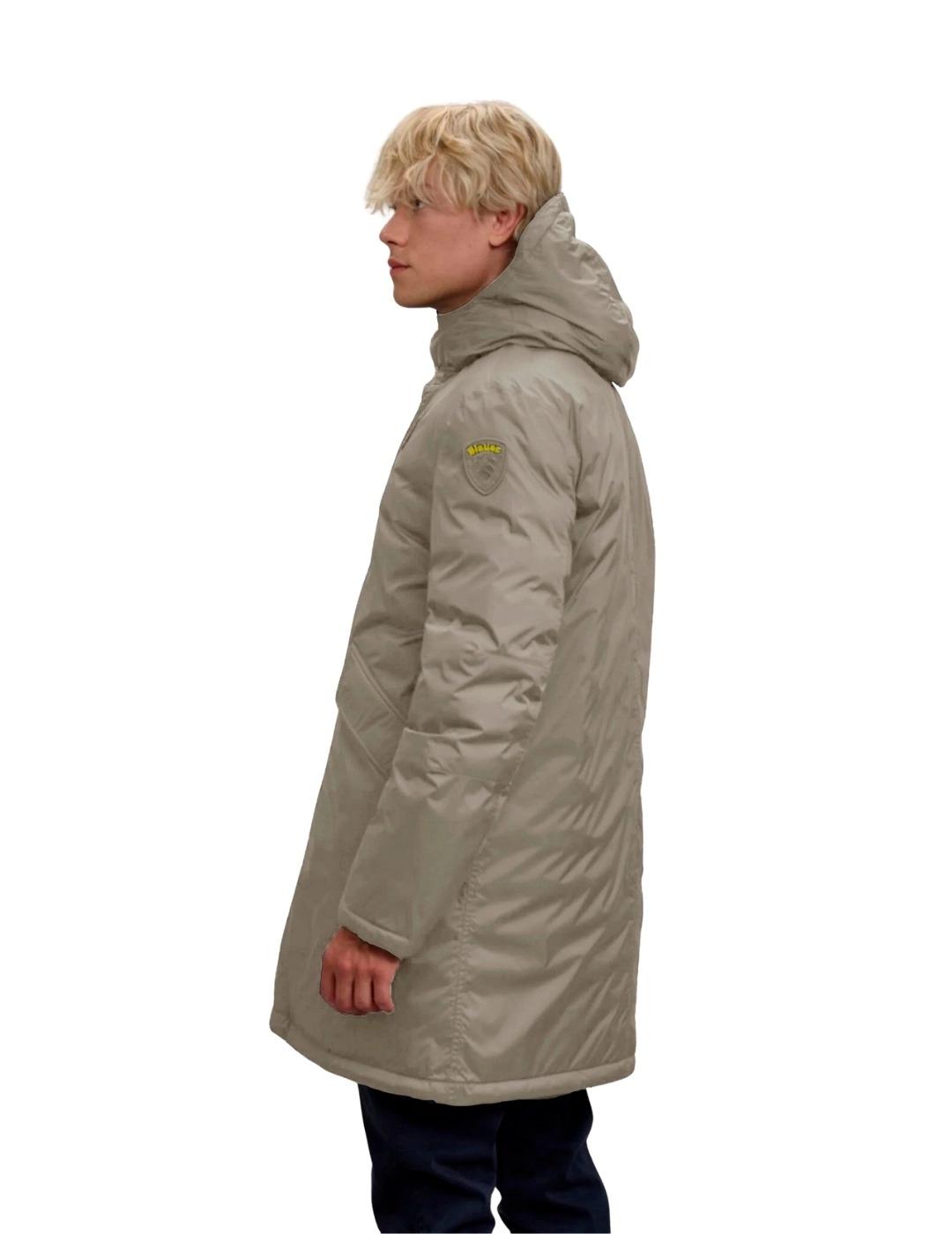 Blauer Parka Impermeable Faywood Beige
