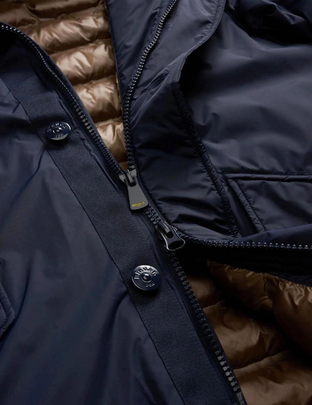 Blauer Parka Impermeable Faywood Azul
