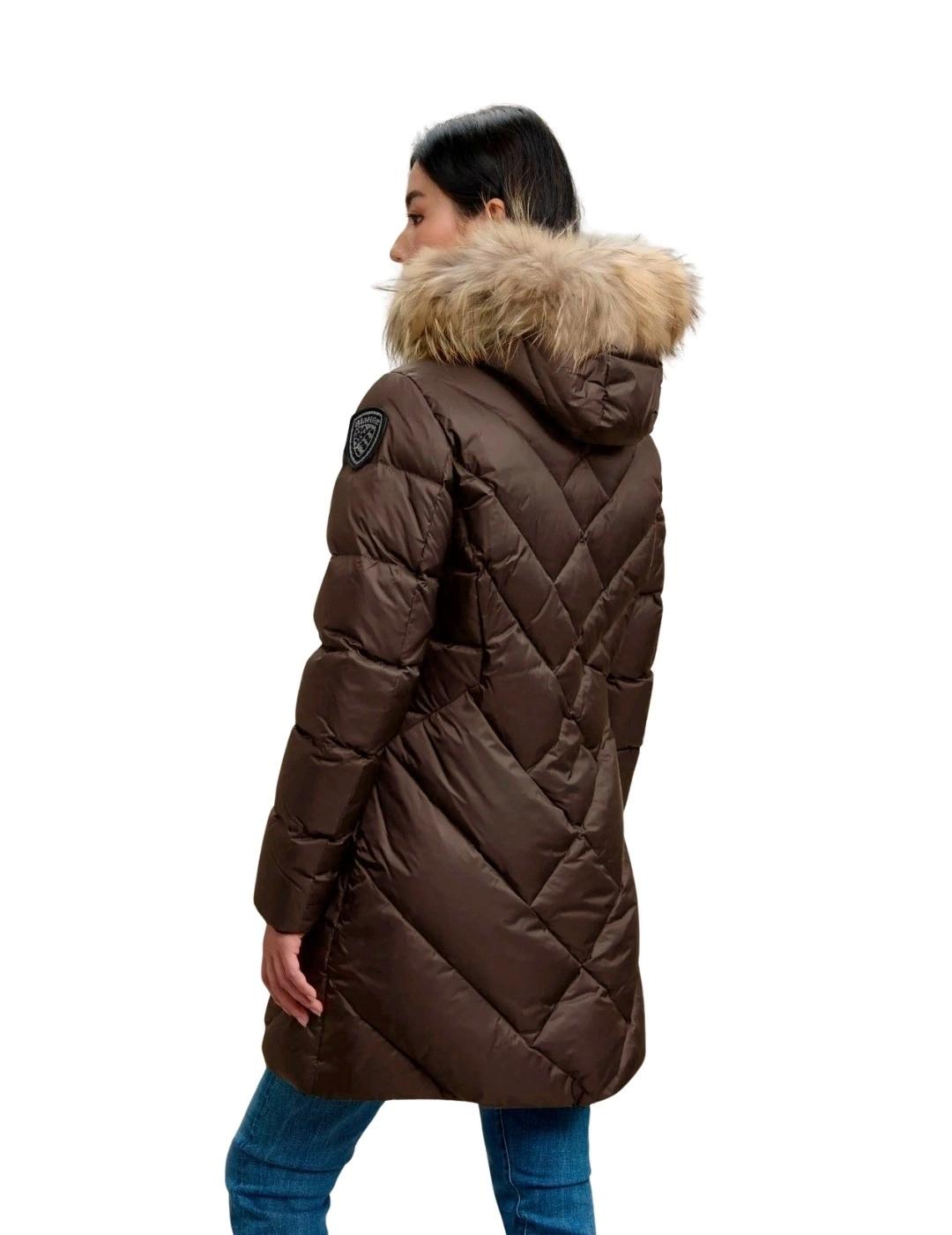 Blauer Plumífero largo Althea Marrón