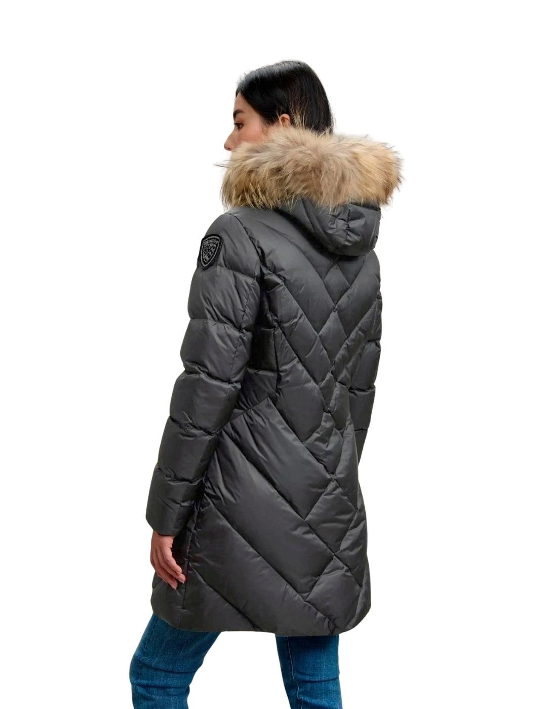 Blauer Plumífero largo Althea Gris