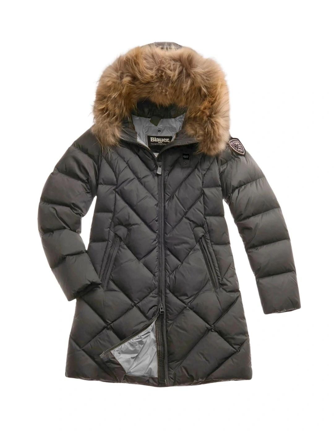 Blauer Plumífero largo Althea Gris