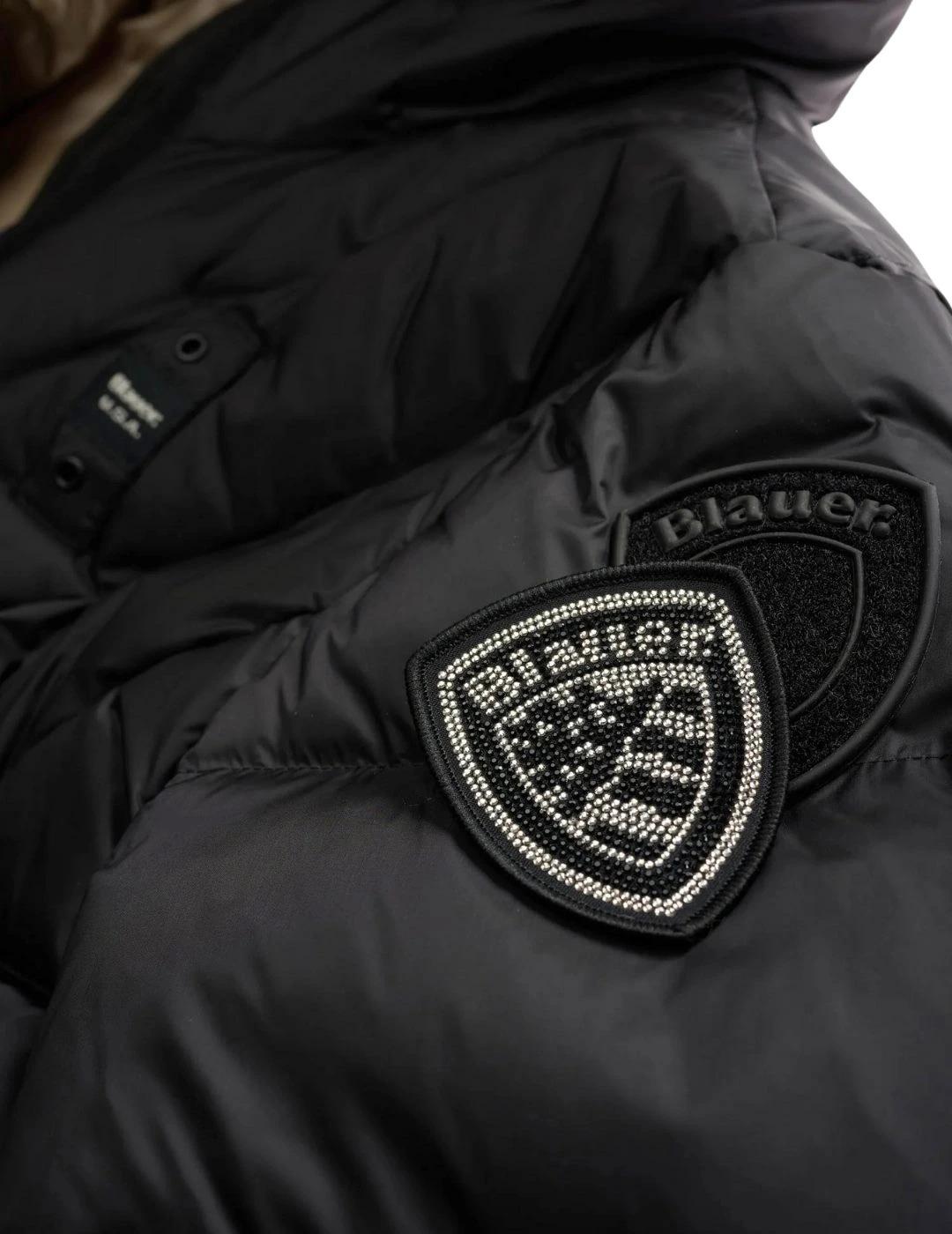 Blauer Plumífero largo Althea Negro