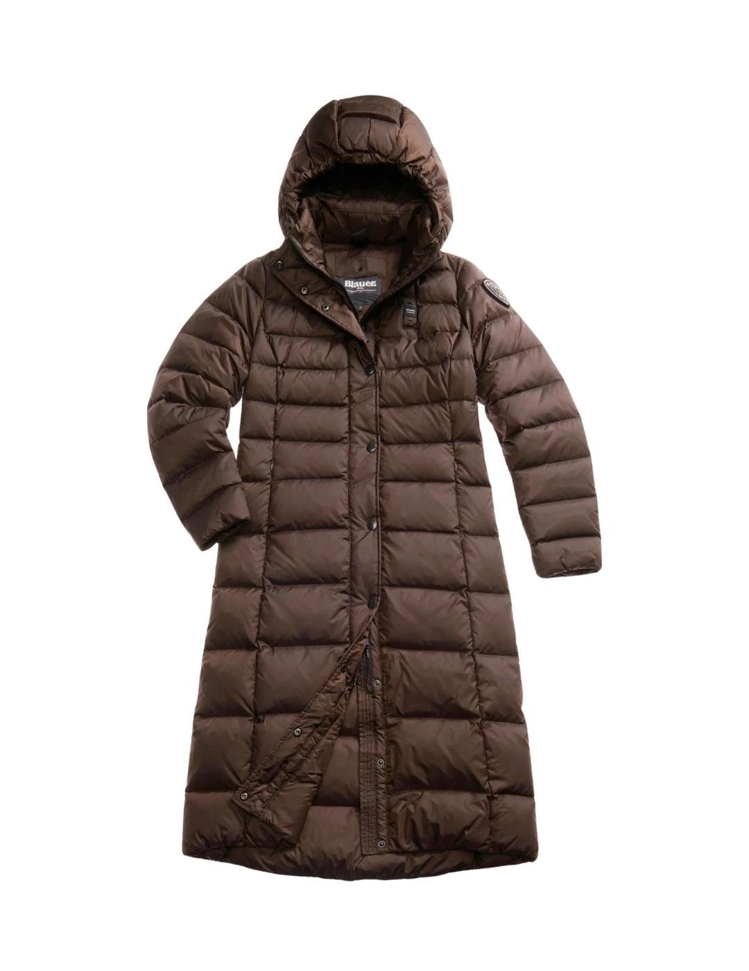 Blauer Plumífero largo entallado Anita Marrón